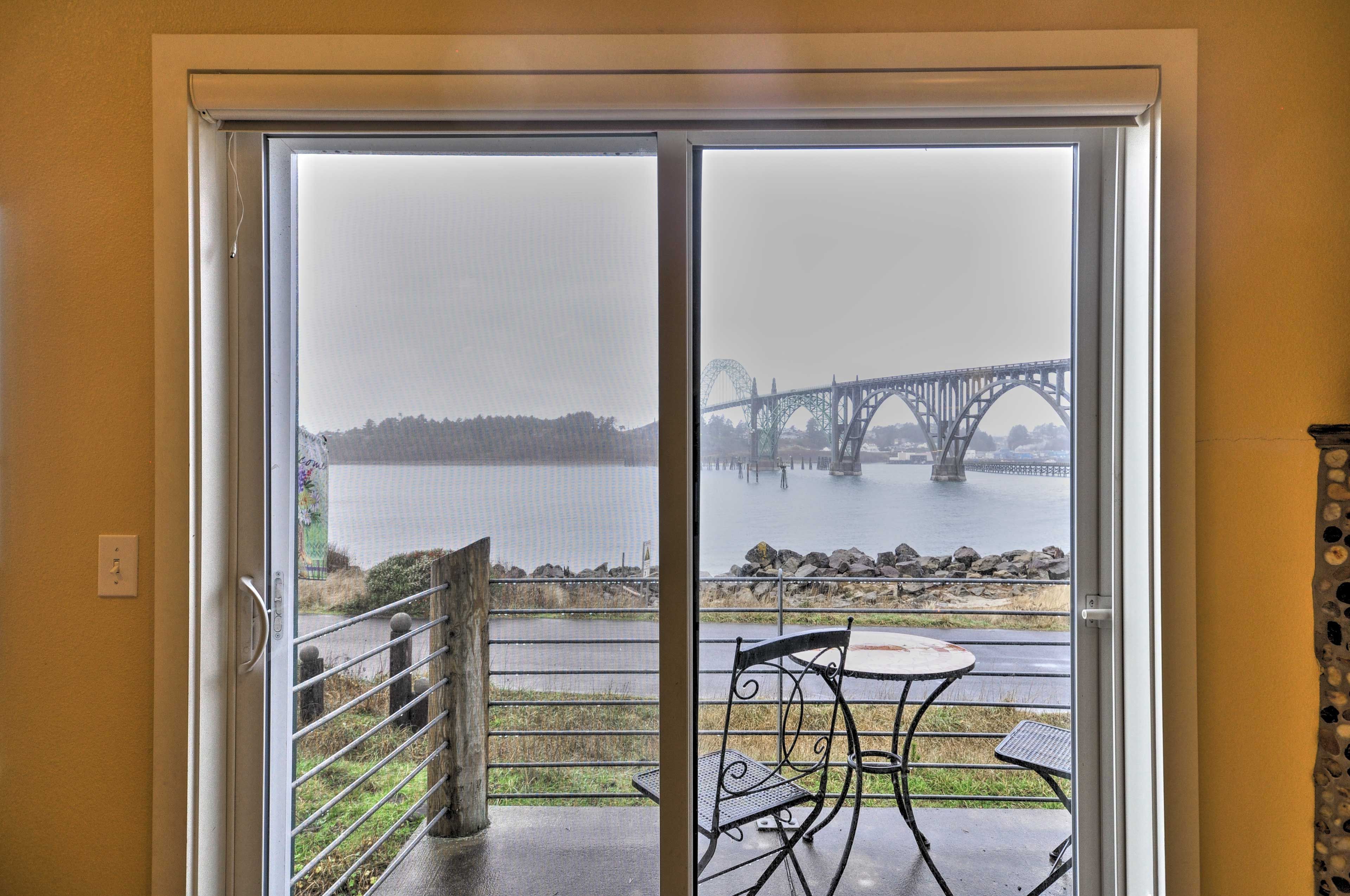 Sip your morning coffee out on your private balcony.