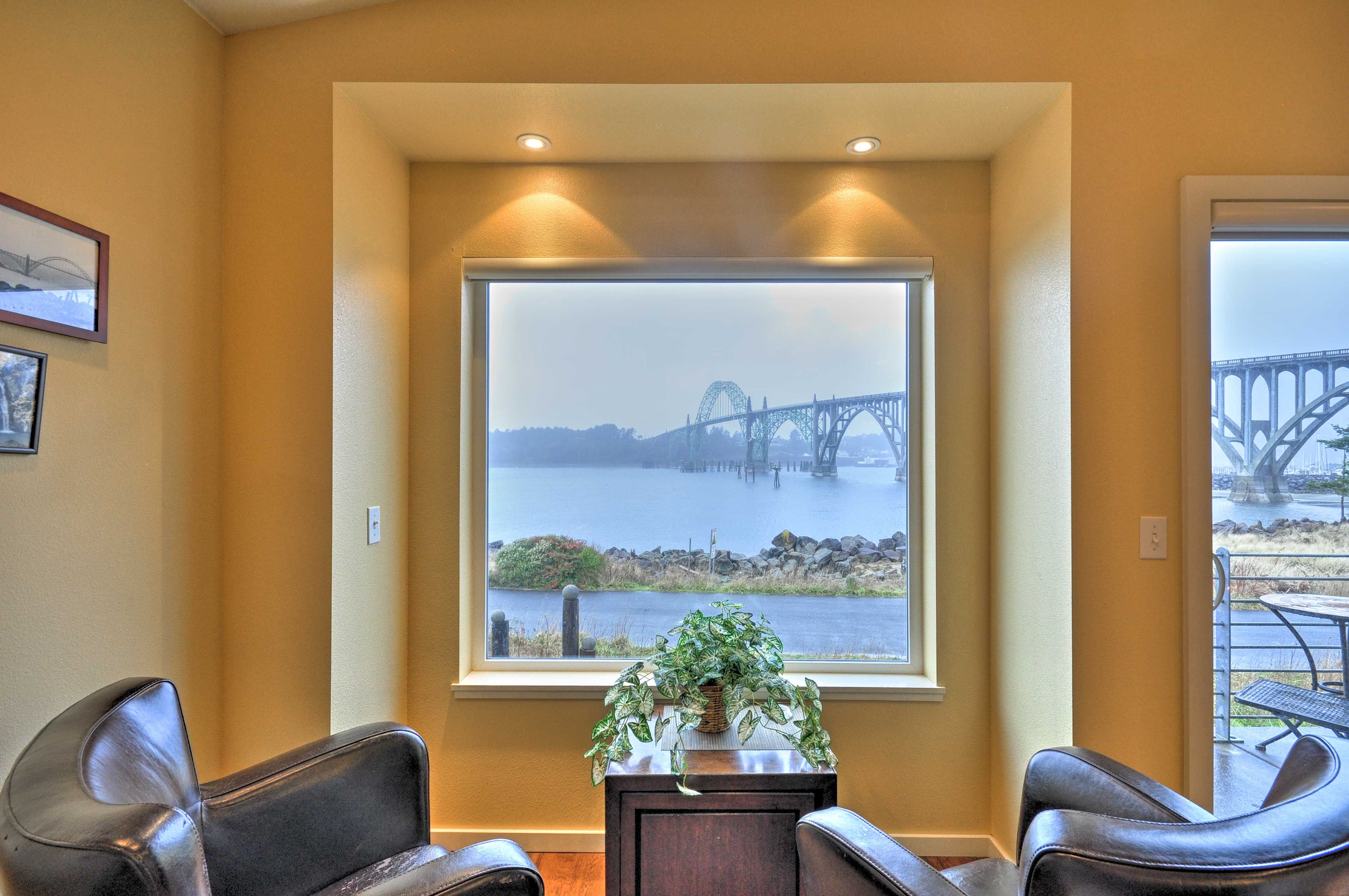 You can also enjoy the views from inside!