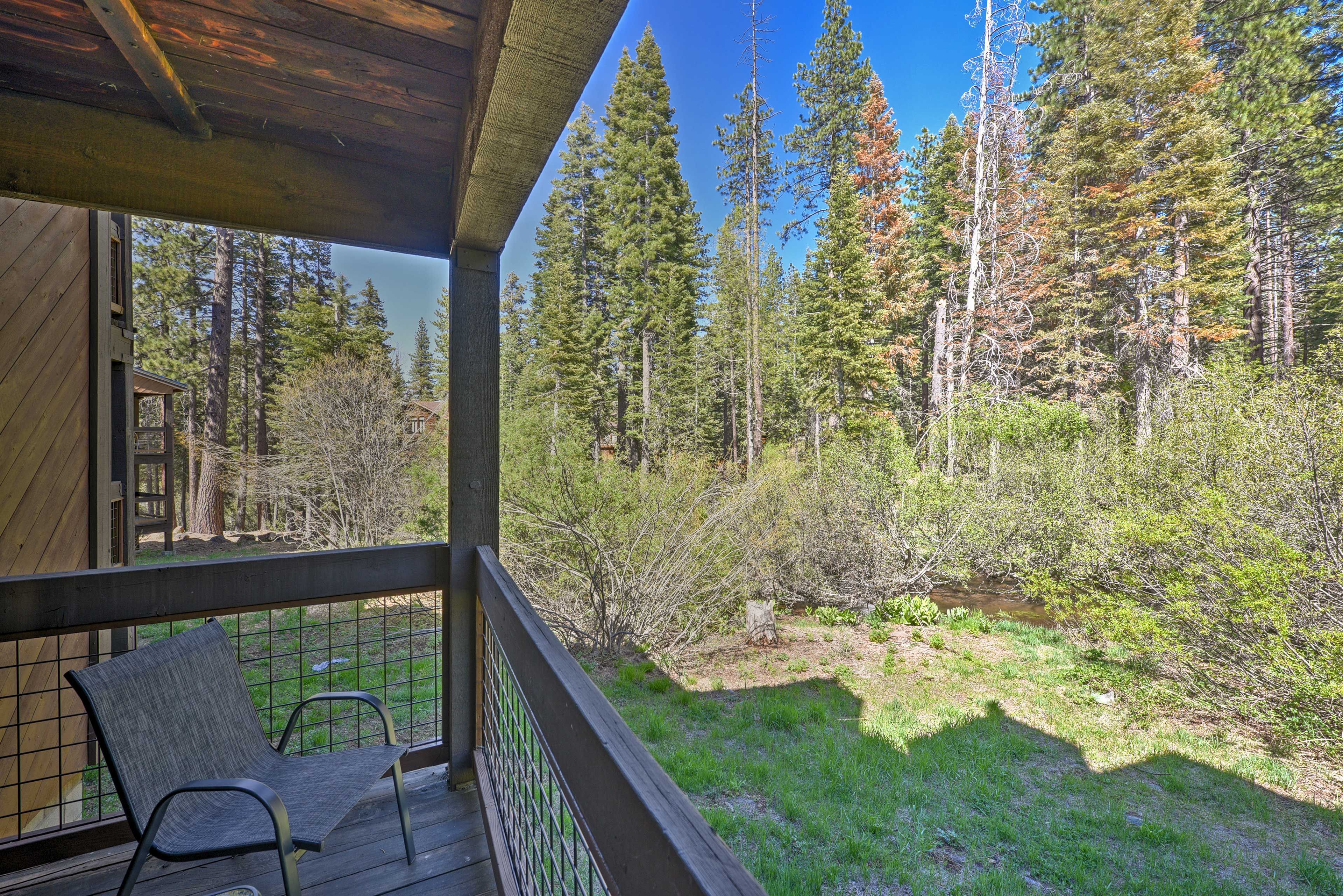 This is the perfect spot for a cup of morning coffee.