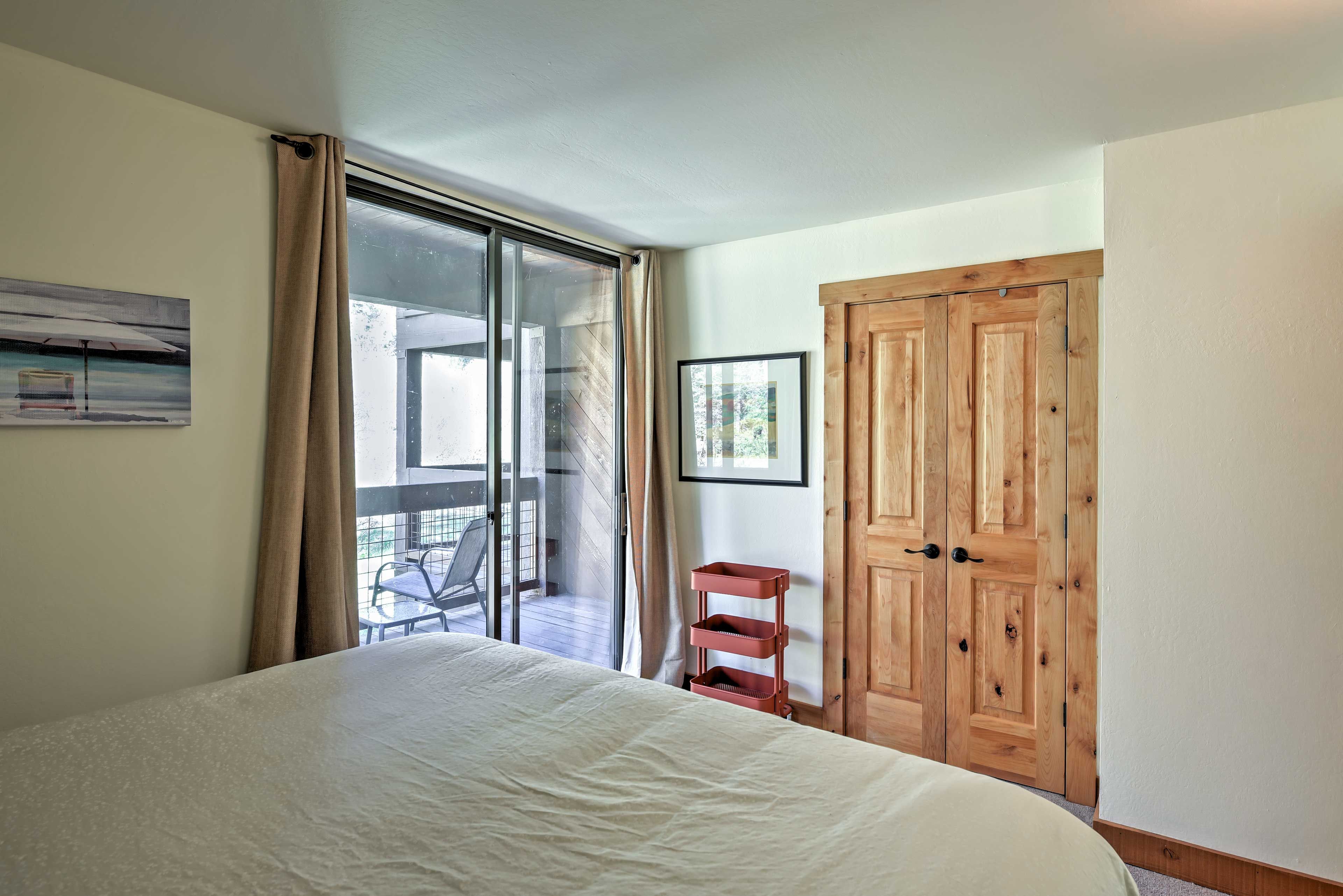 Enjoy direct access to the deck.