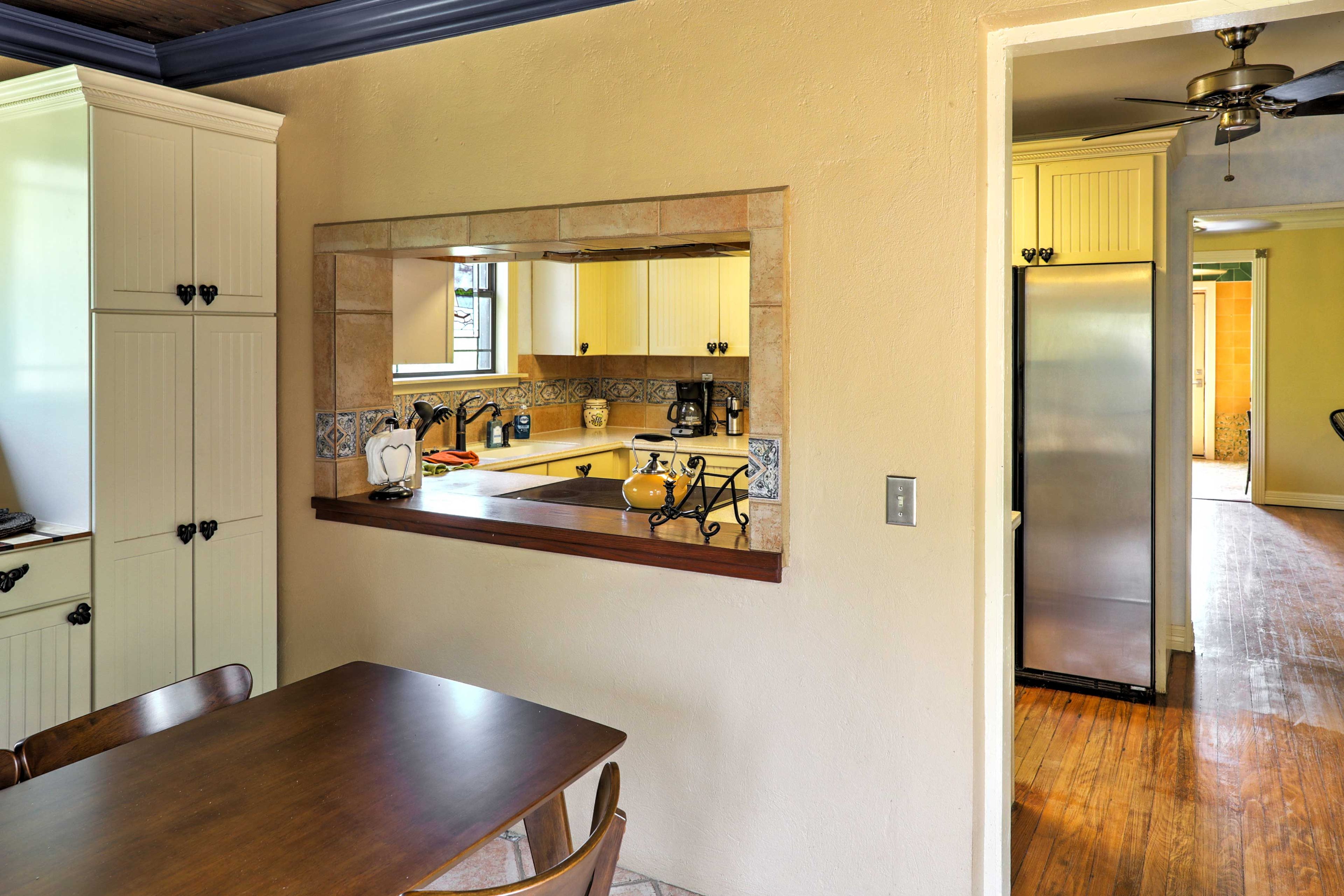 You'll love the openness of the kitchen.