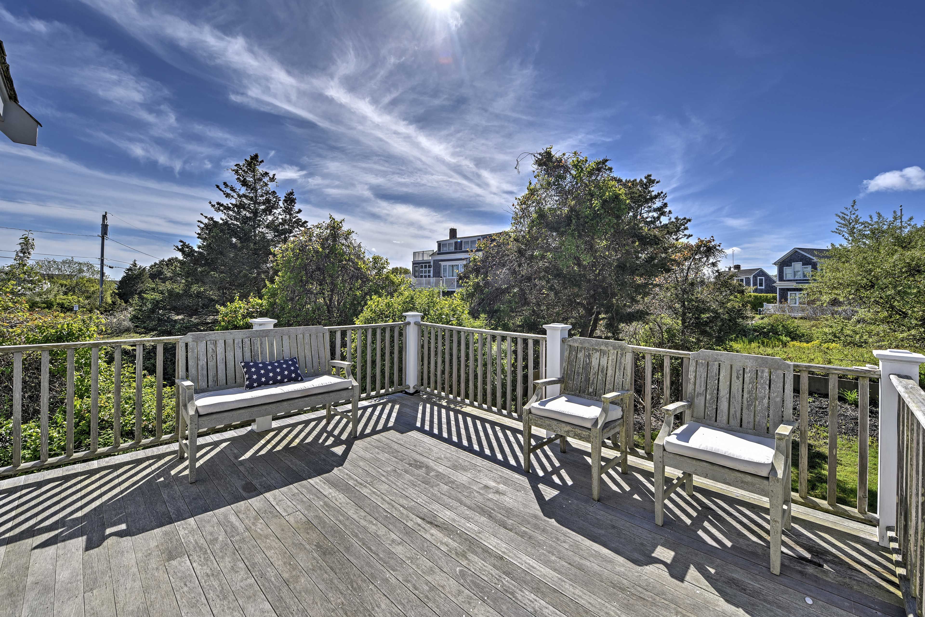 Relax on the deck and take in the peaceful views.