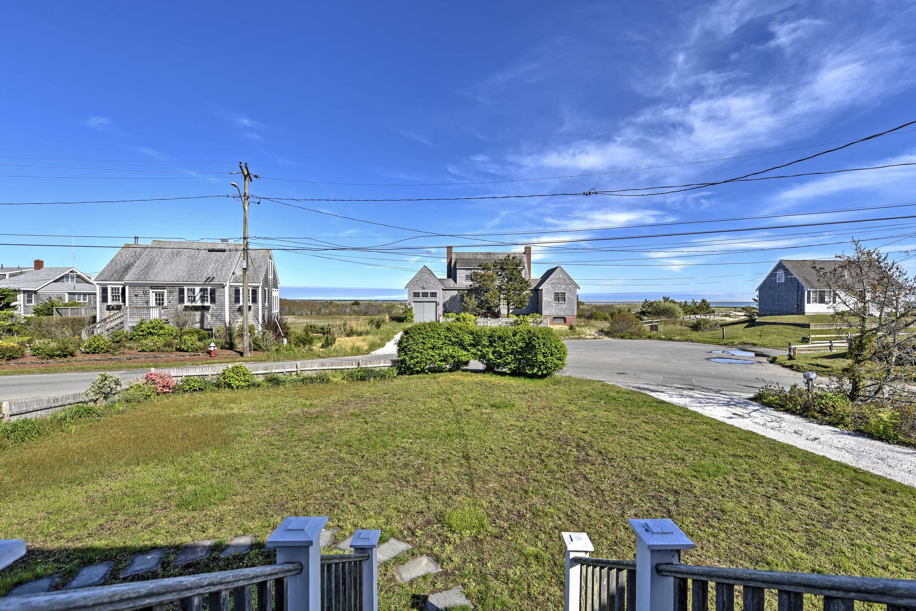 Walk just across the street to the beach!