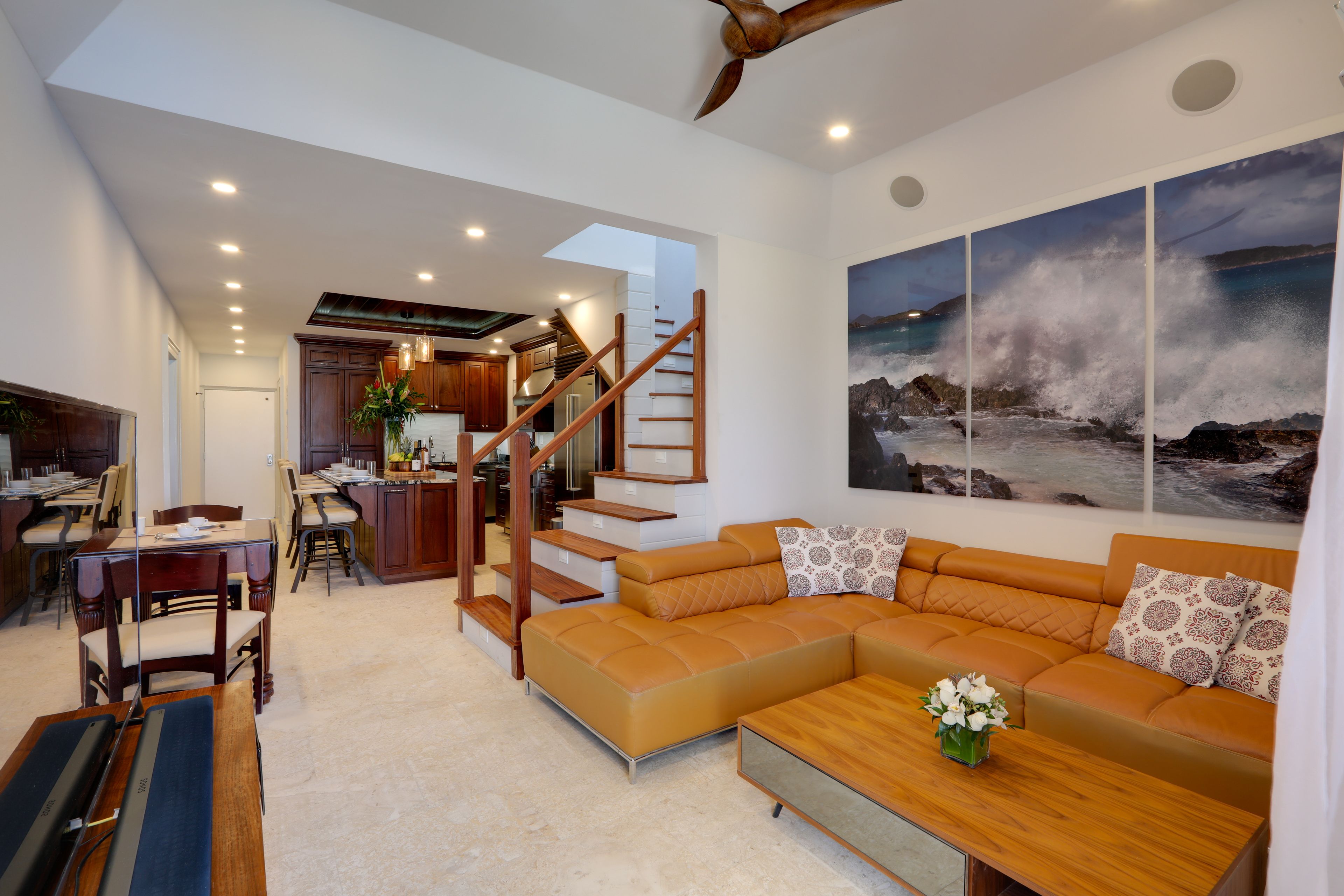 Living Room | 1st Floor | Flat-Screen TV | Mini-Split Heating & A/C | Free WiFi