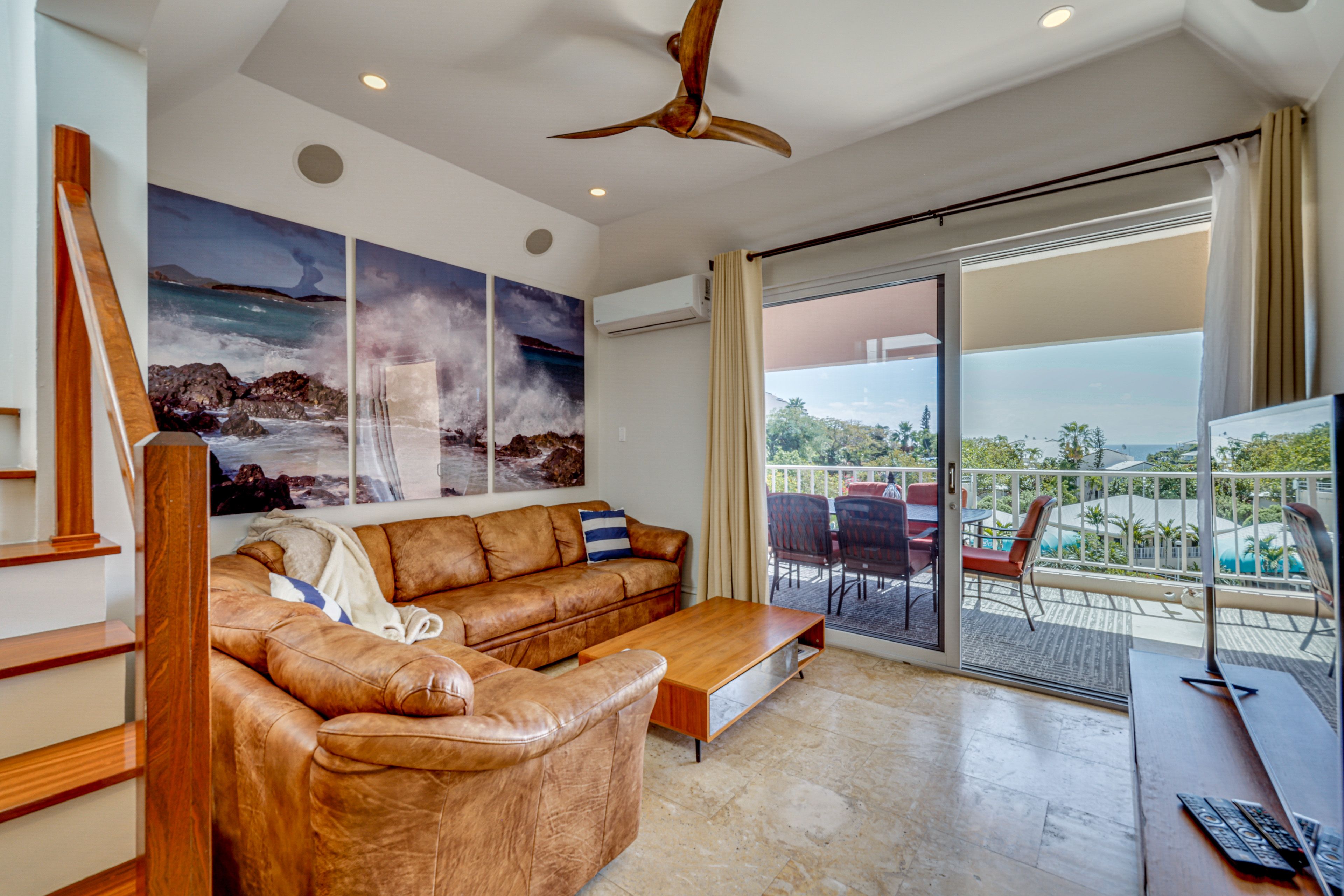 Living Room | 1st Floor | Flat-Screen TV | Mini-Split Heating & A/C | Free WiFi