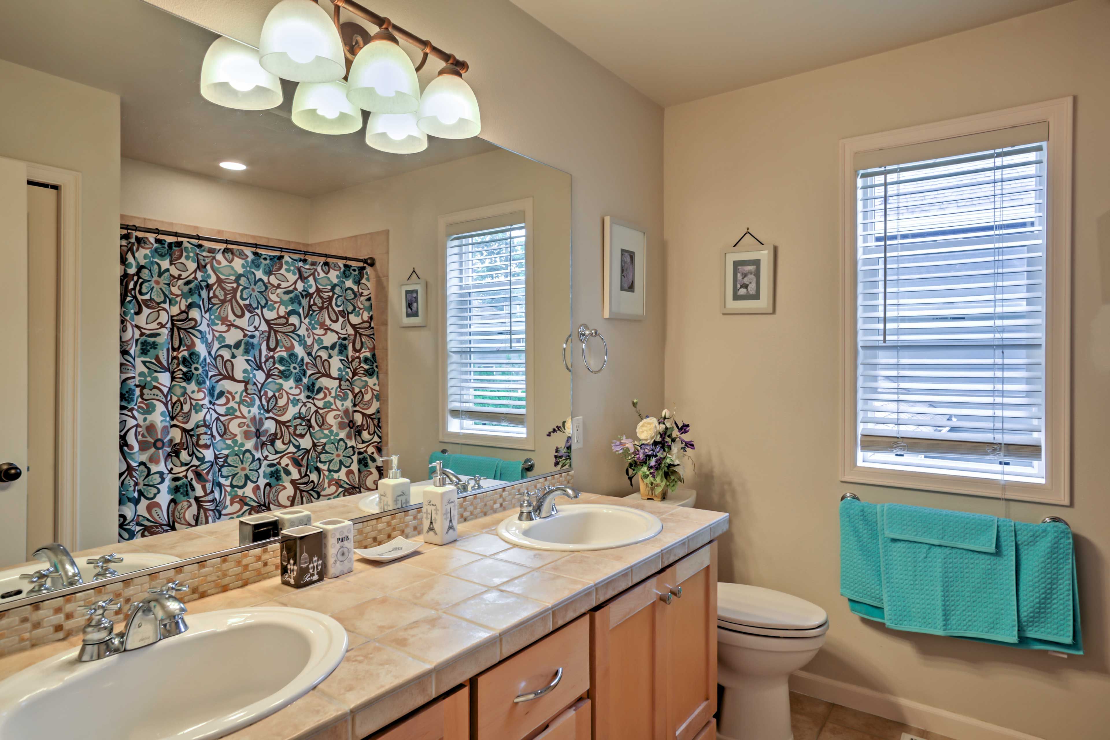 Wash up in this bathroom.
