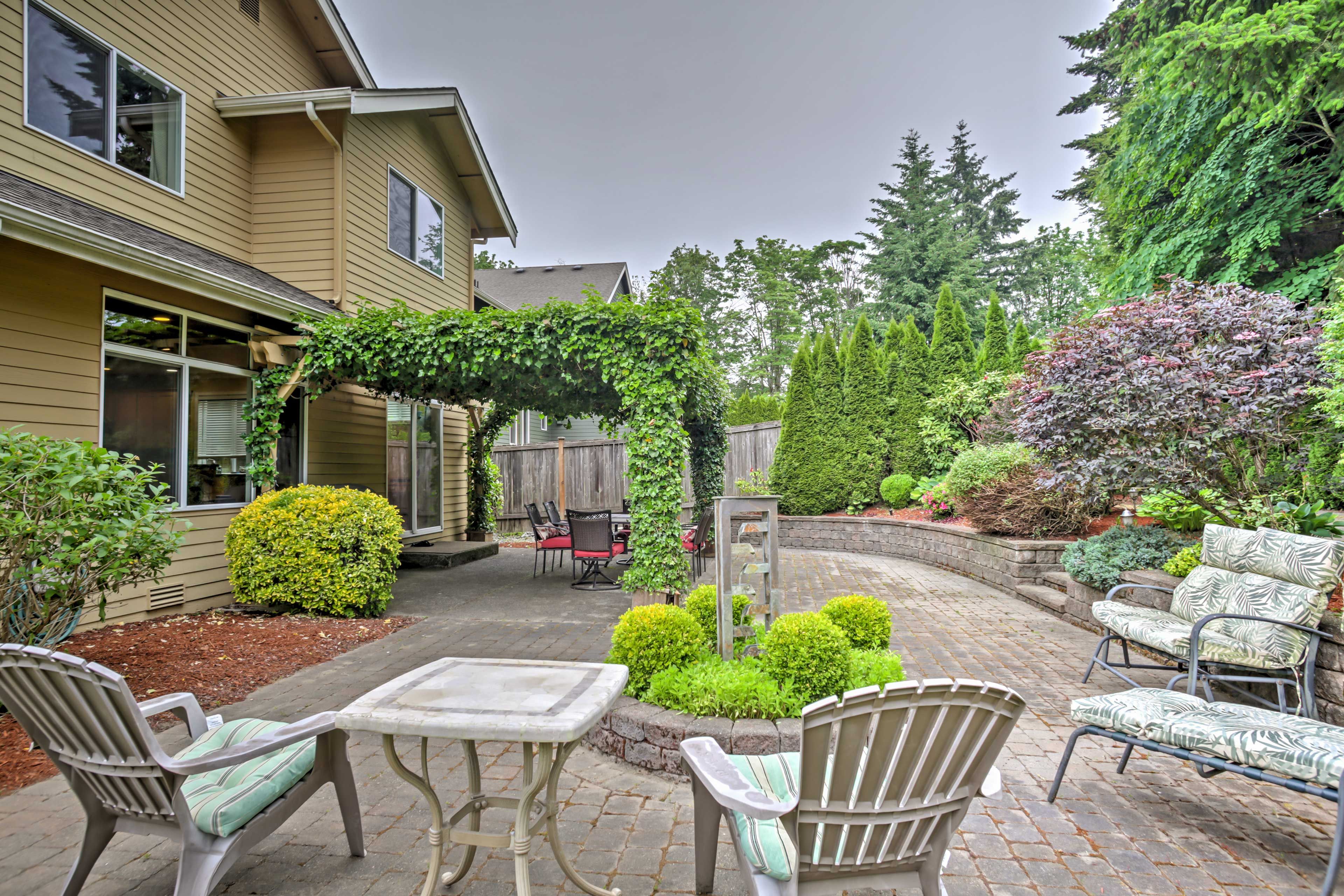 Be sure to take advantage of this enchanted outdoor space for relaxing evenings.