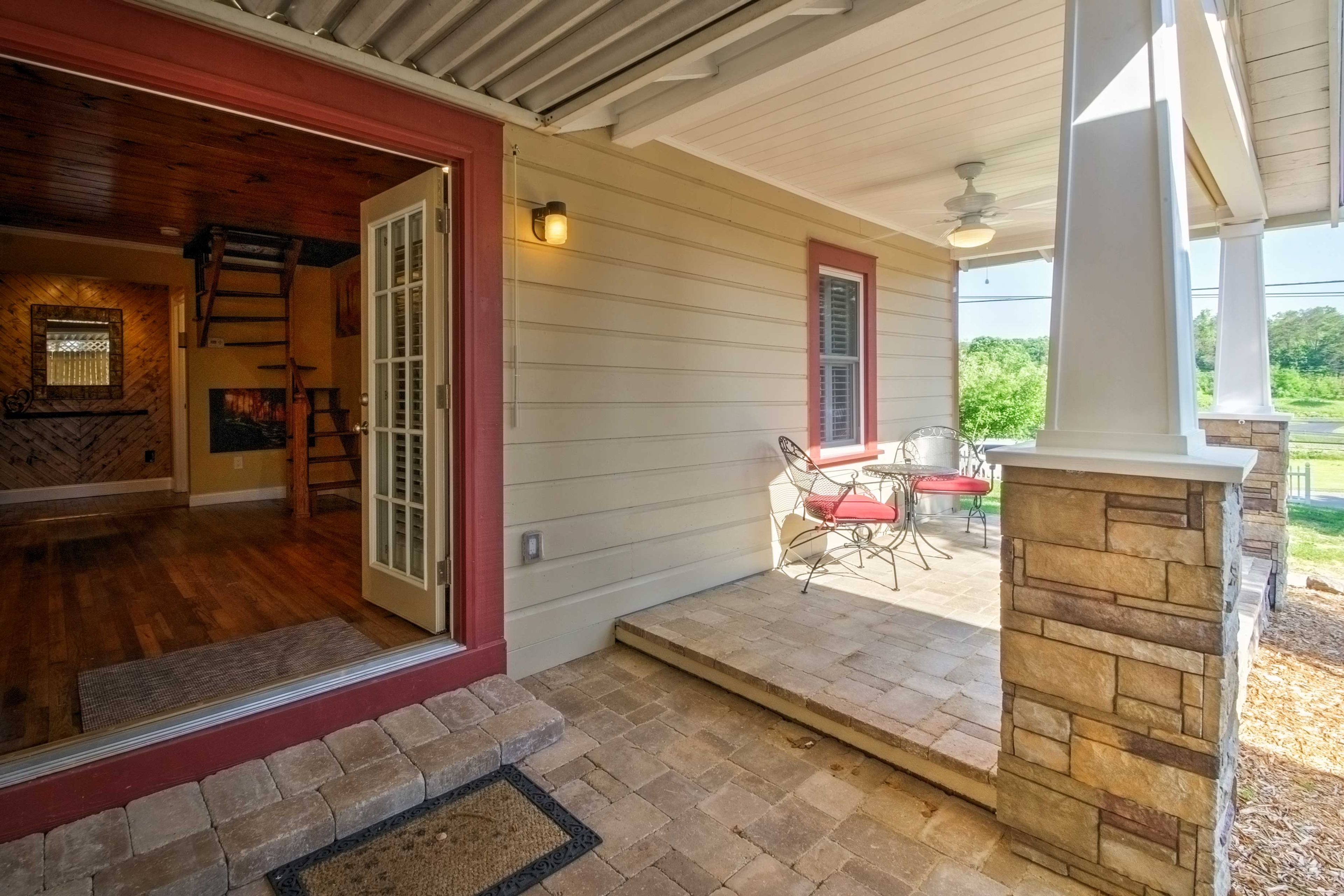 Sip on your morning coffee on the private patio!