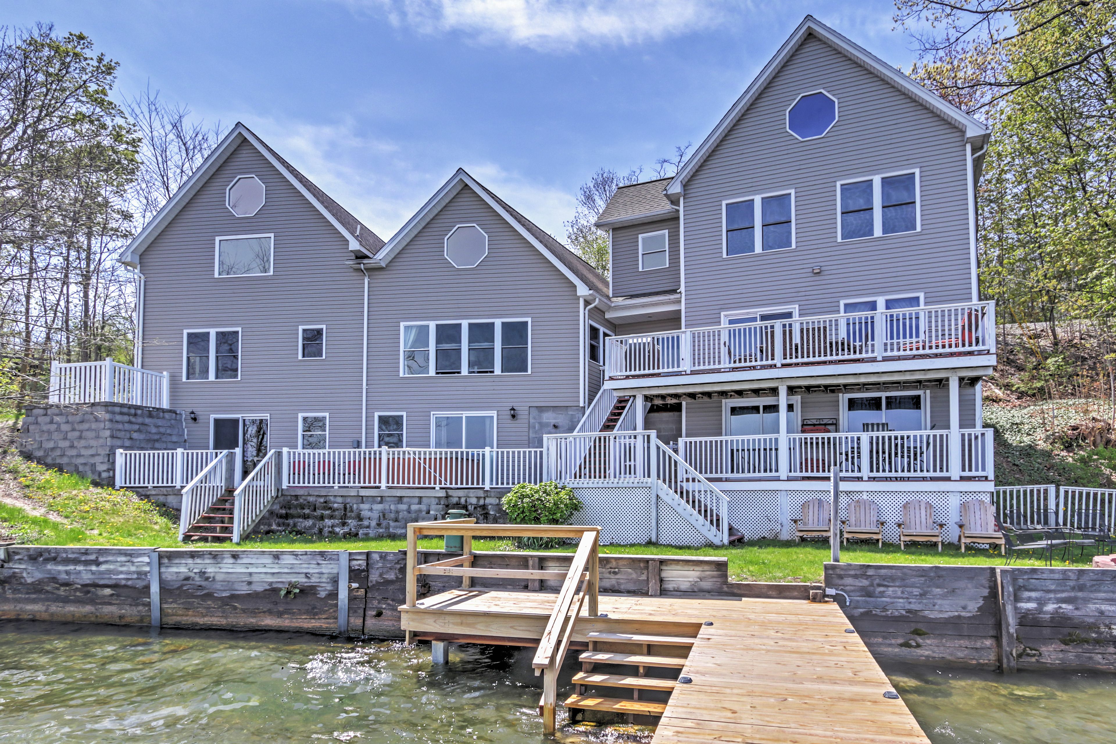 Exterior | 2 Decks | Patio | Fishing Dock | Driveway Parking (3 Vehicles)