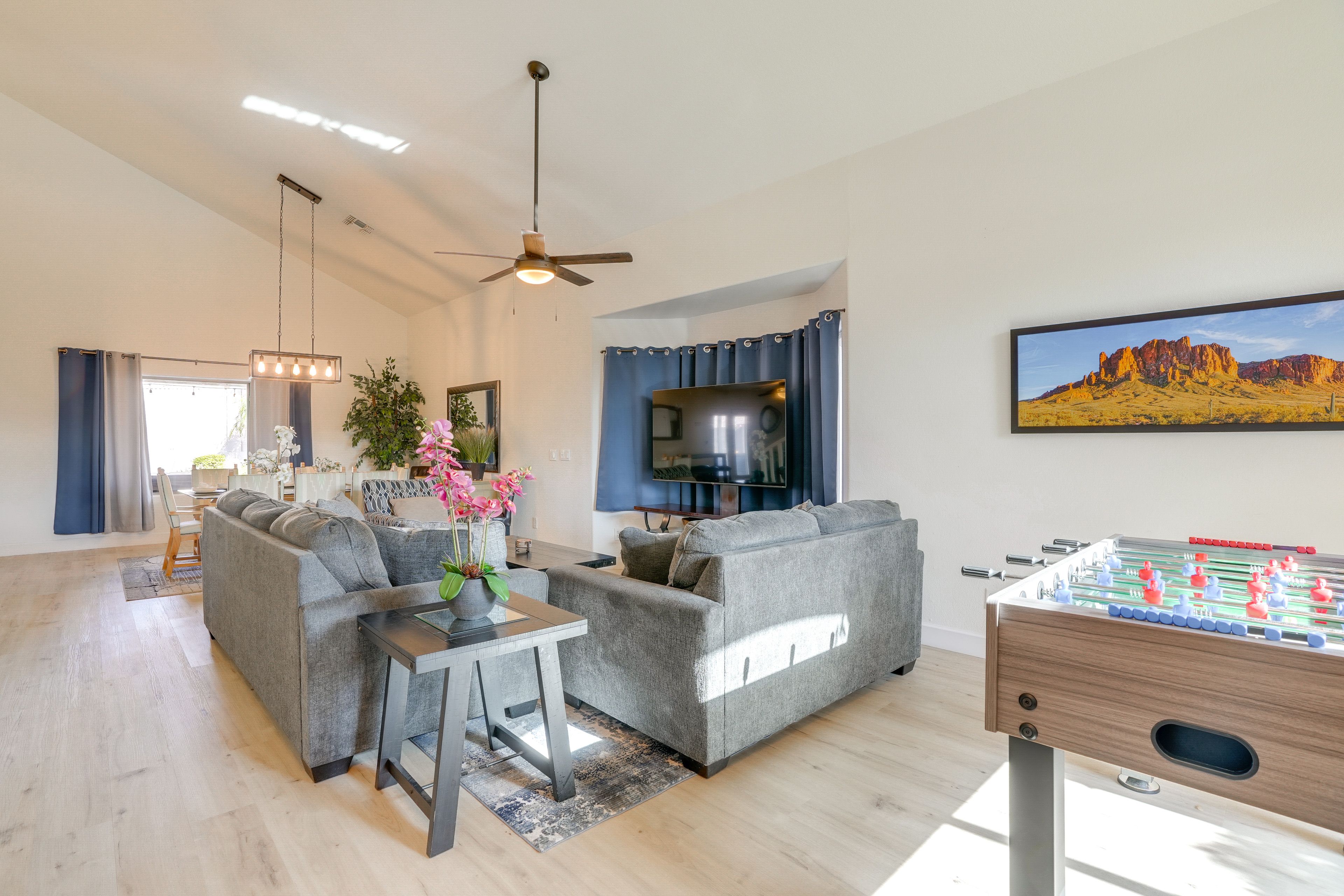 Living Room | Cable TV | Foosball Table