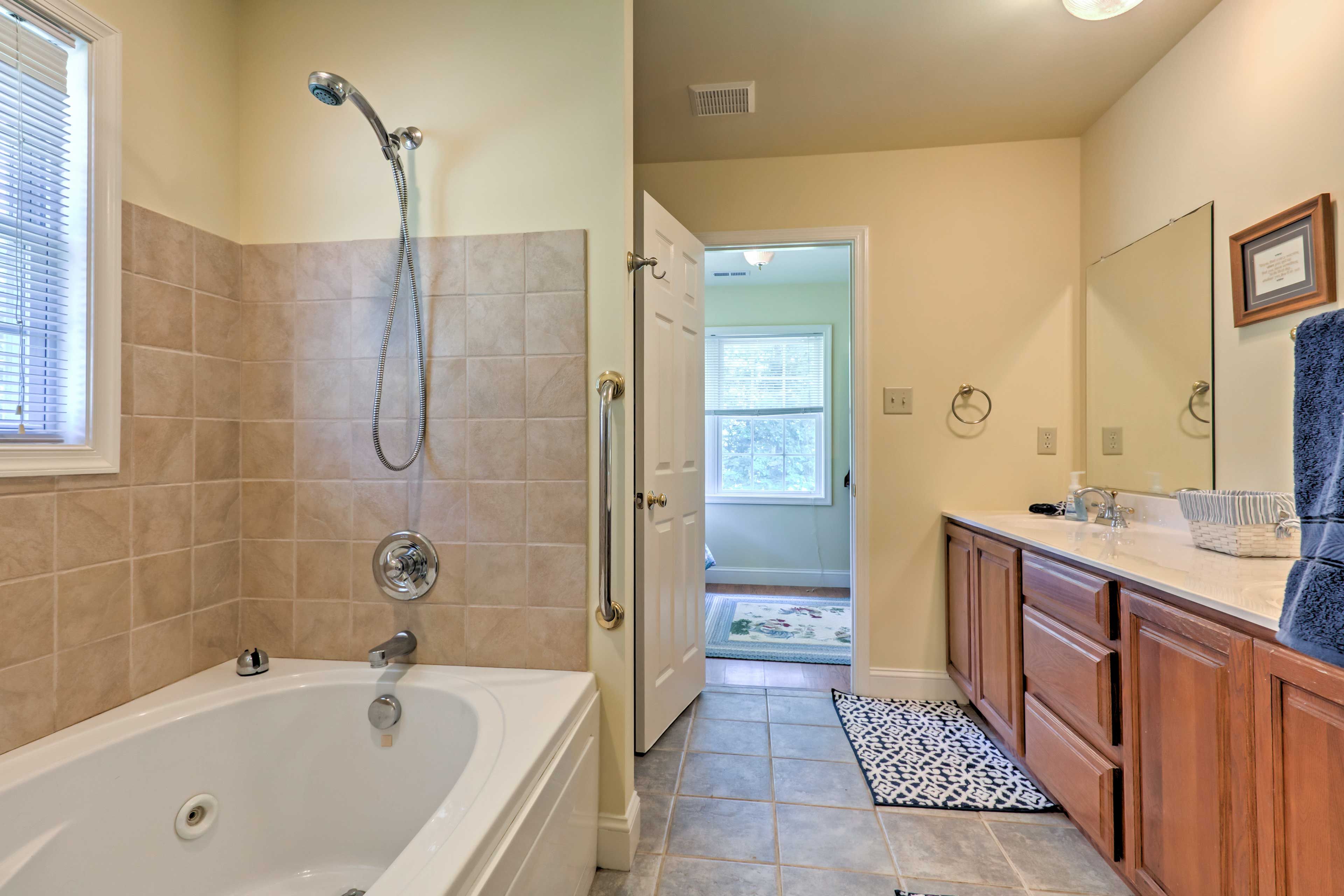Take a relaxing bubble bath after the day's exciting adventures.