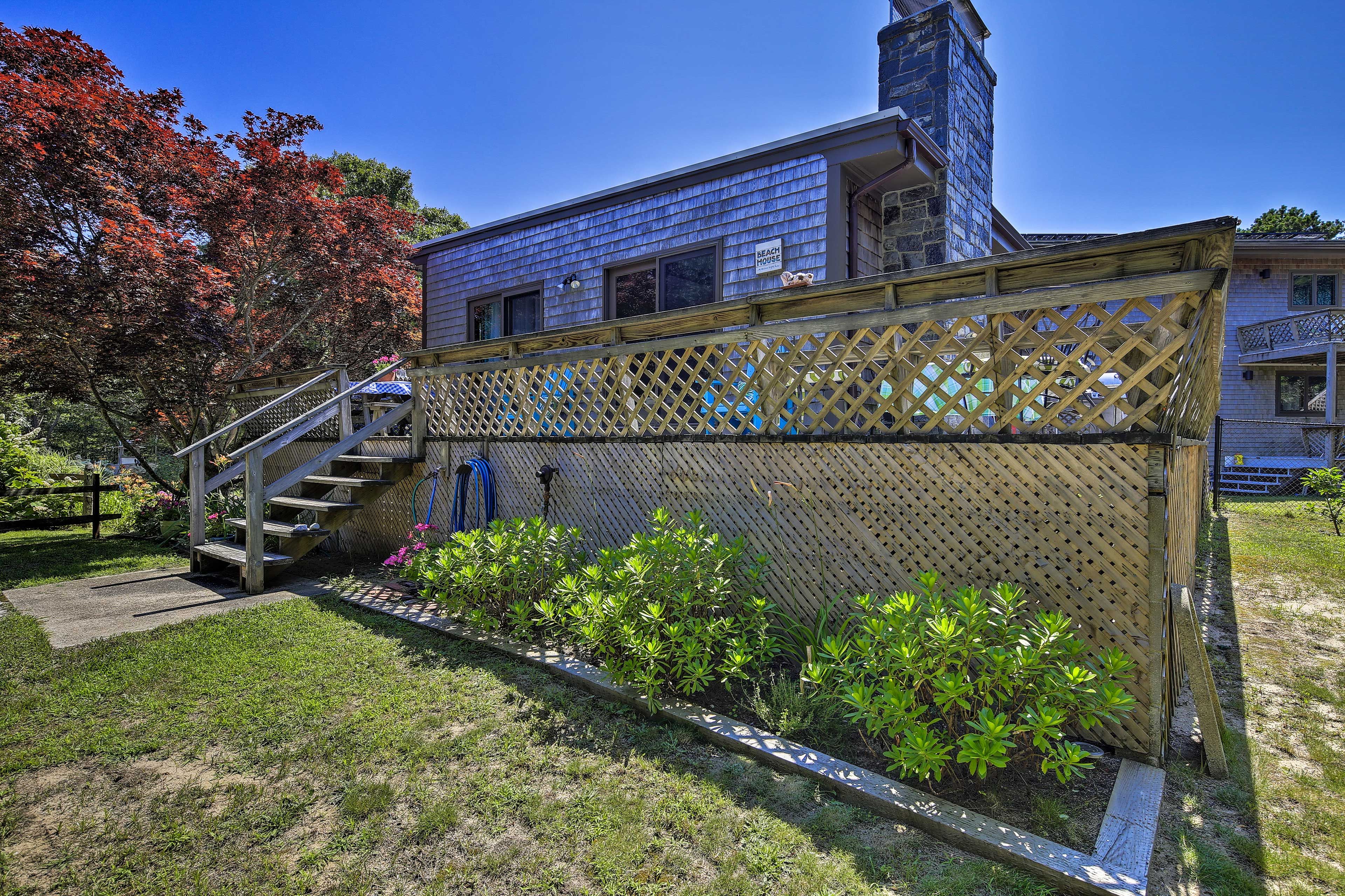 Property Exterior | Single-Story Cottage | Gas Grill