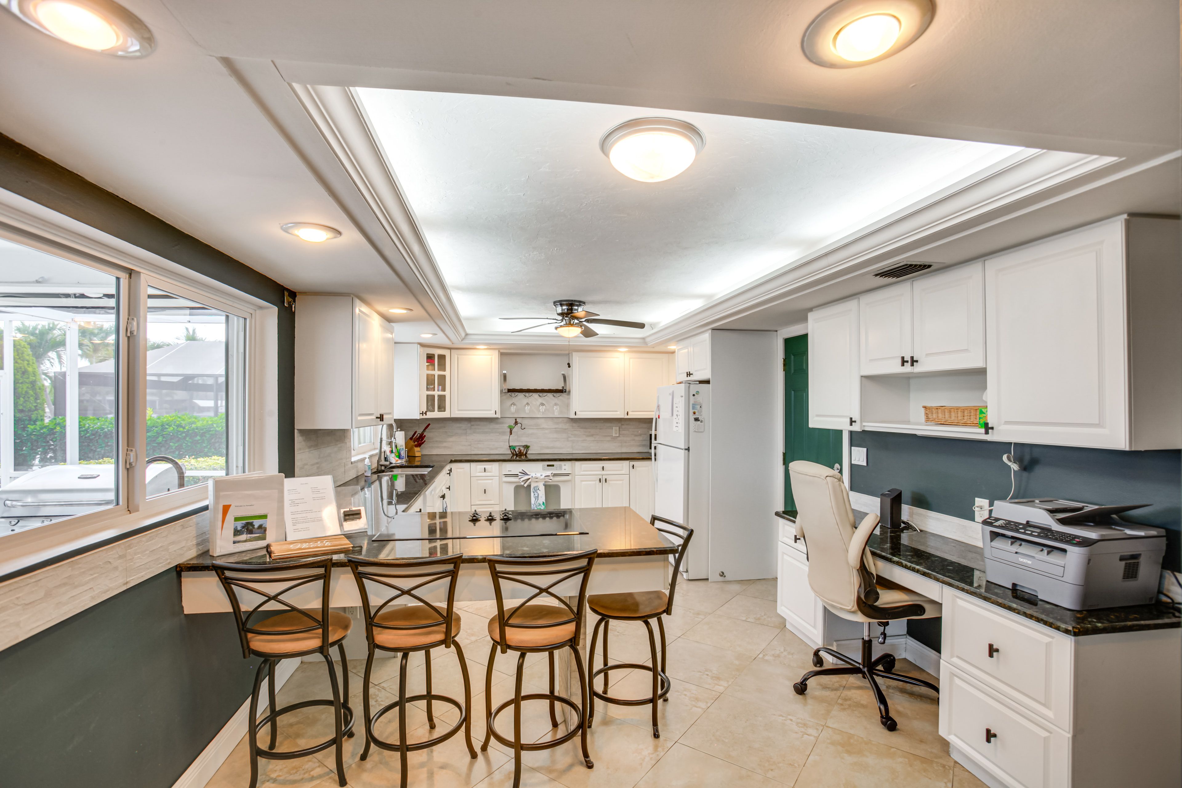 Kitchen | Laptop-Friendly Workspace | Keurig & Drip Coffee Makers | Dishwasher