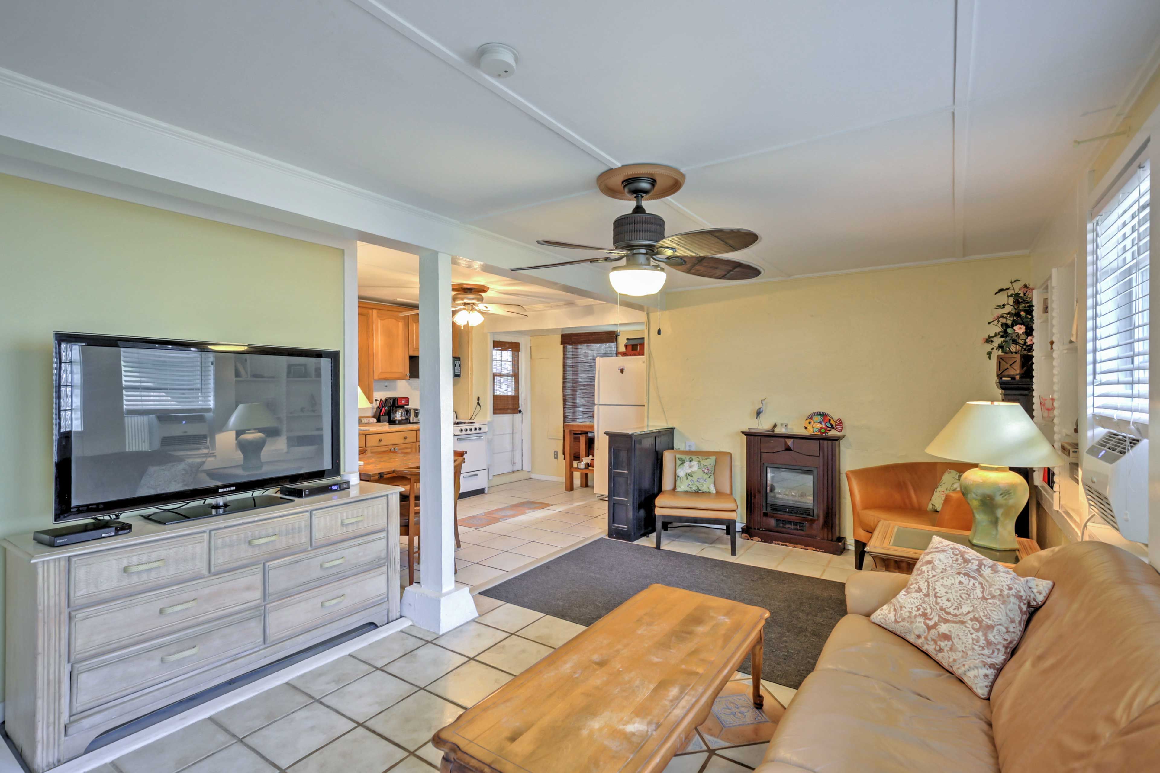 The garden unit offers 1,200 square feet of comfortably appointed living space.