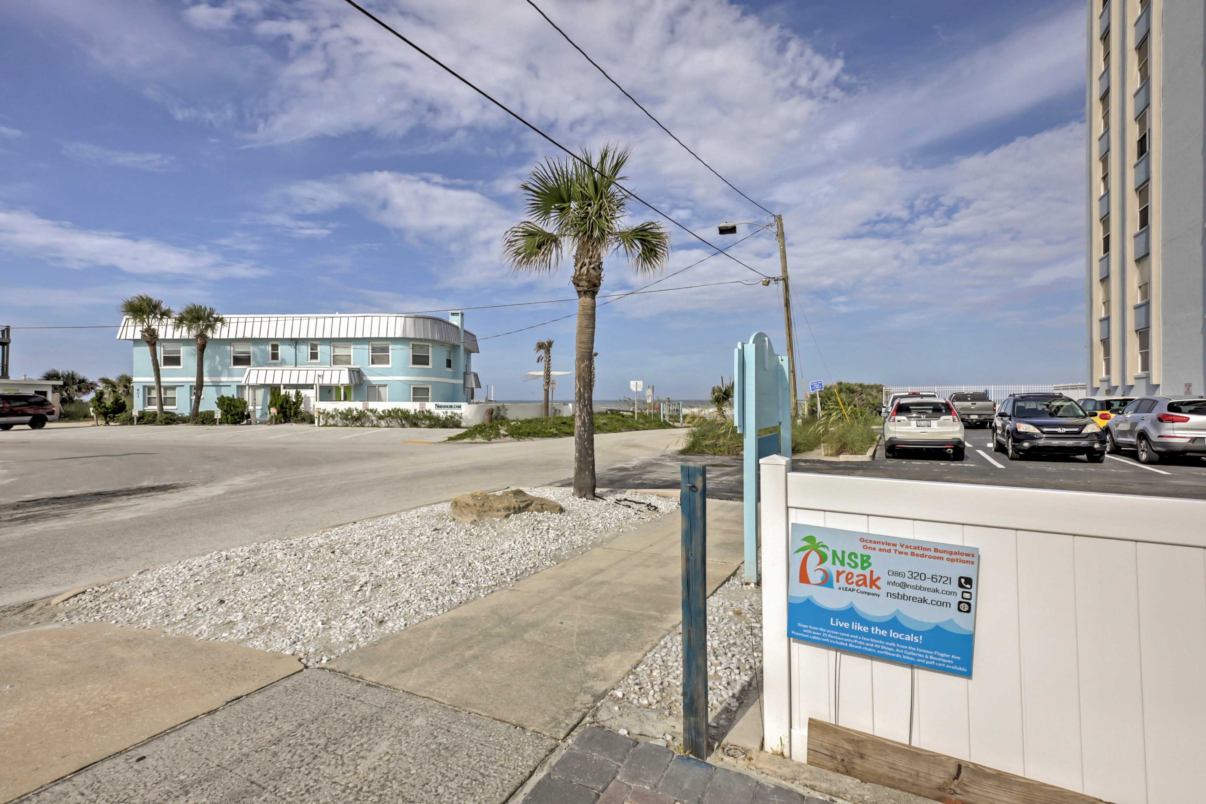 You'll be steps from the sandy shores and a short walk from famous Flagler Ave.