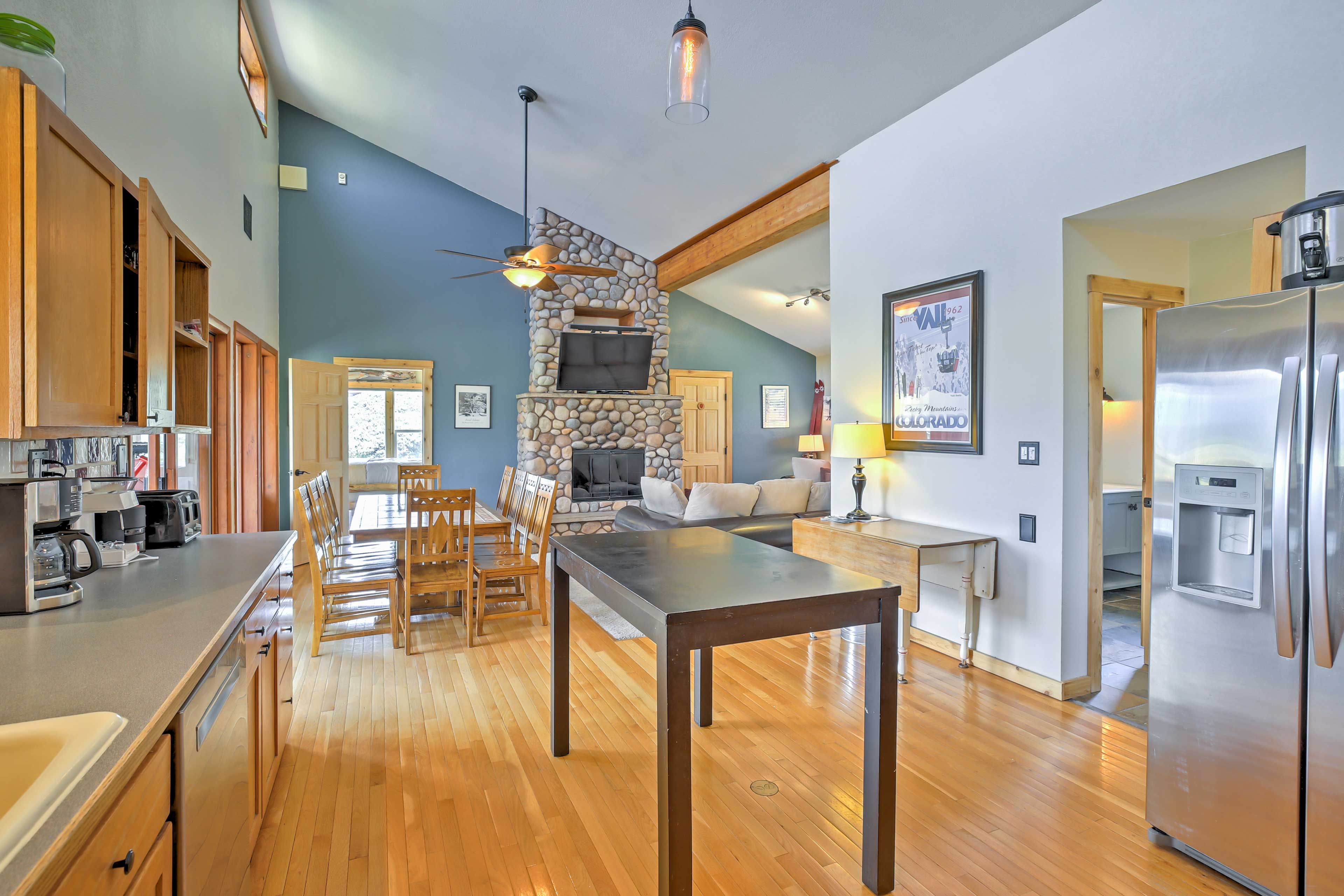 An open-concept layout makes it easy for everyone to spend time together.