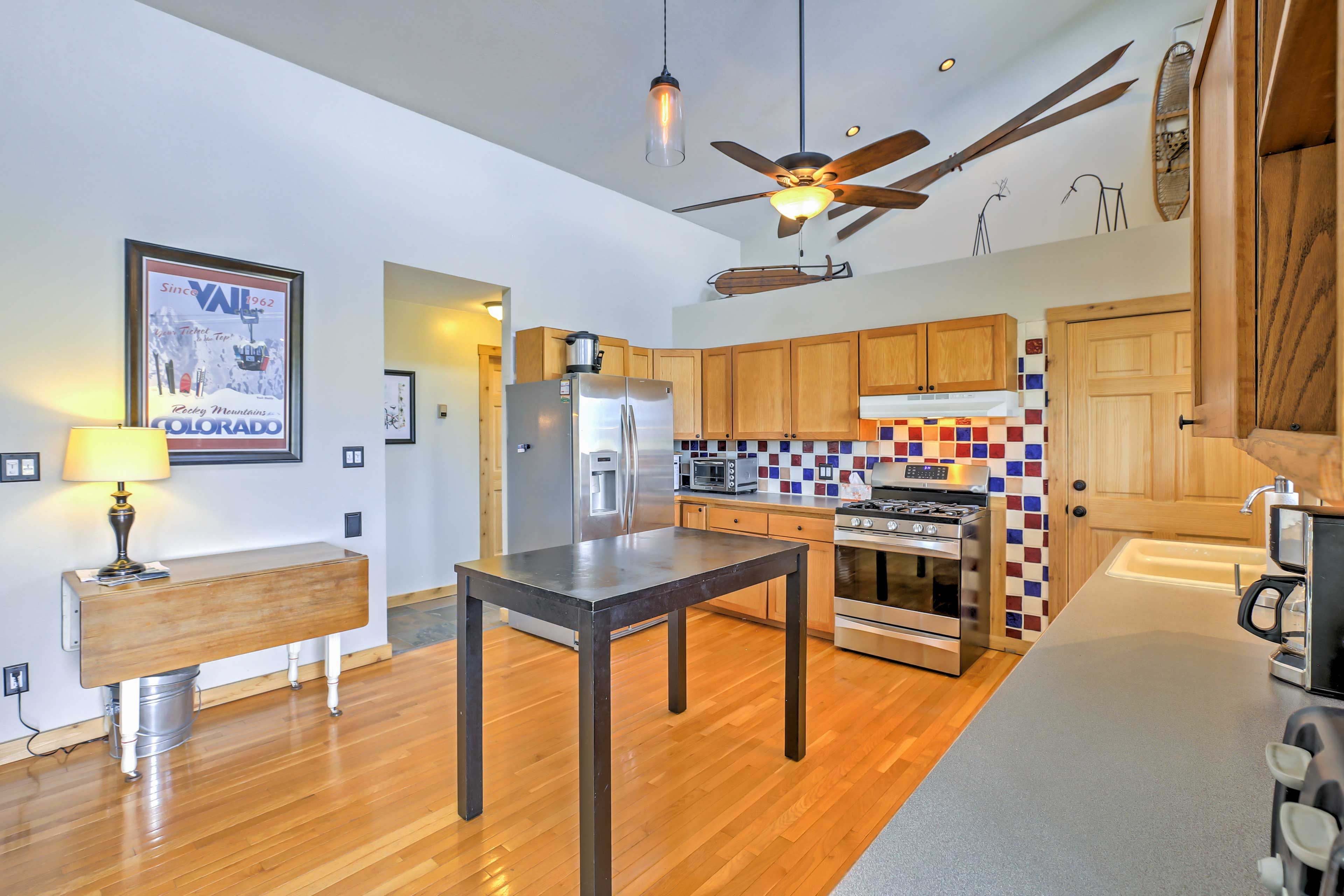 Whip up your favorite recipes in the fully equipped kitchen.