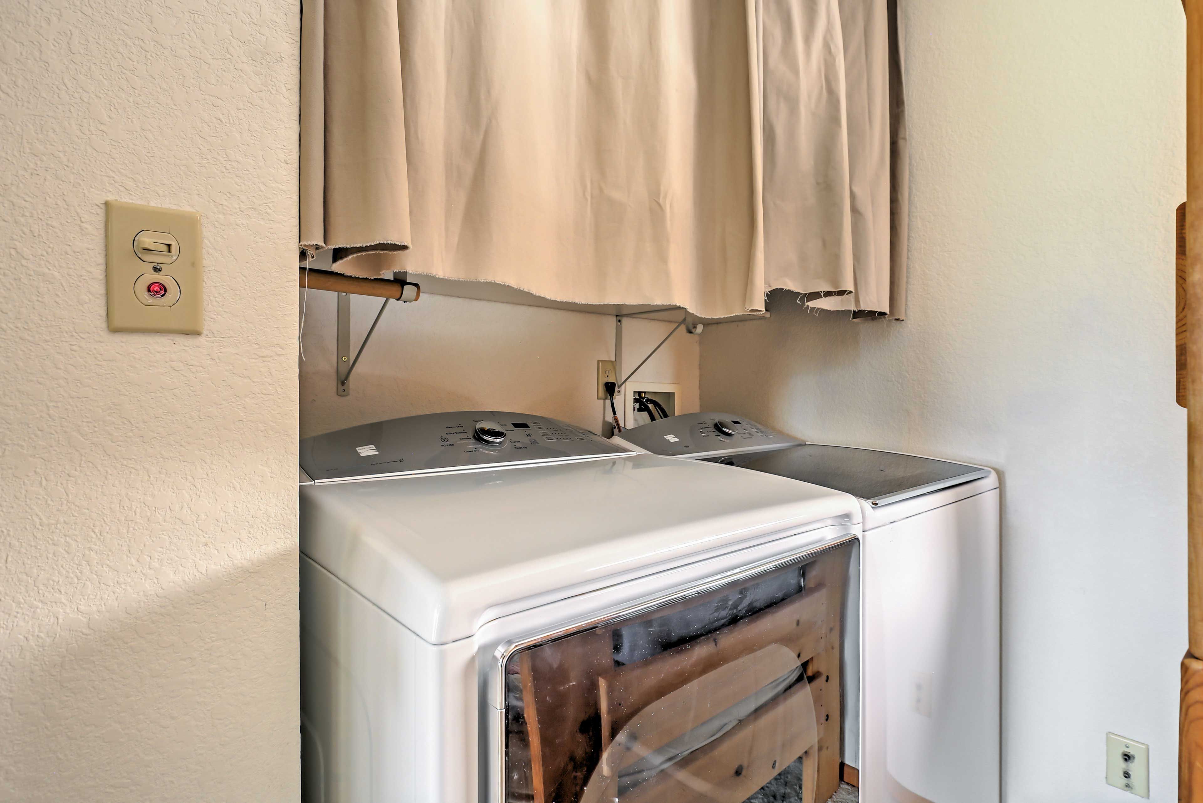 Don't worry about running out of clean clothes while on vacation!