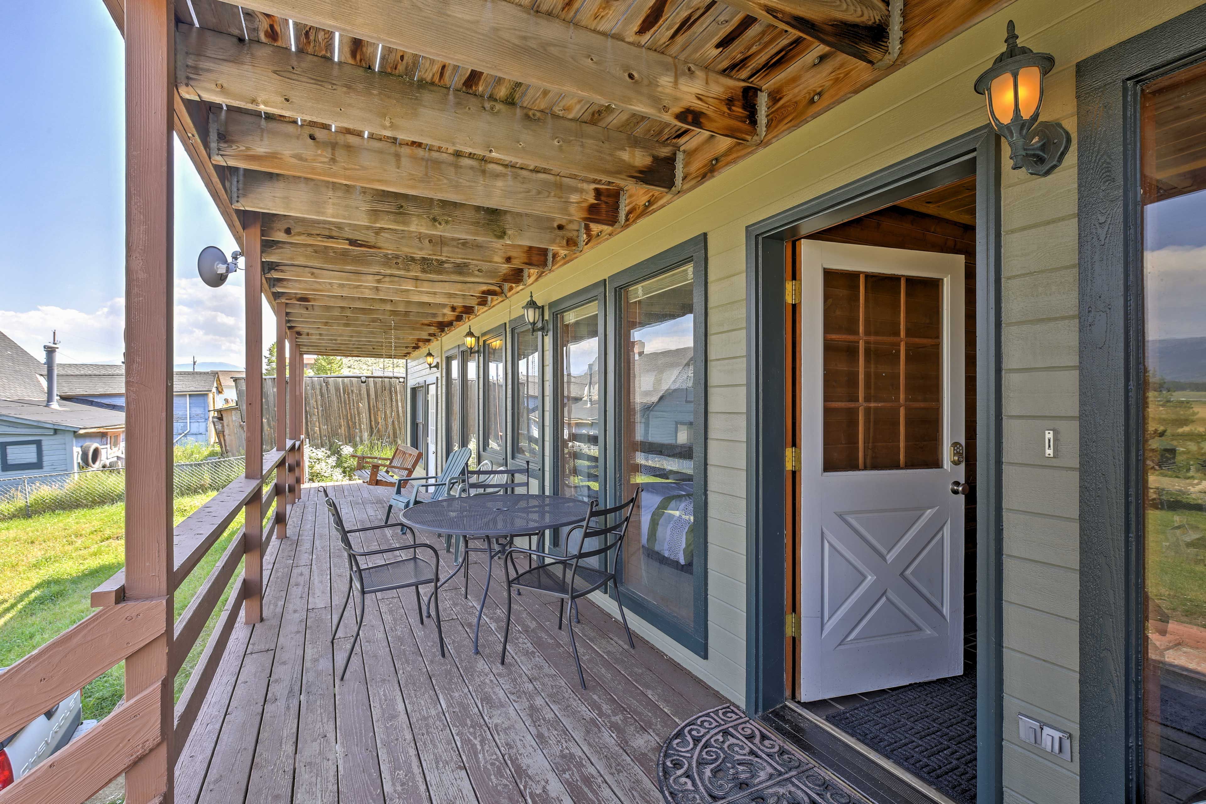 The bottom deck is a great place to watch the sunset each night.