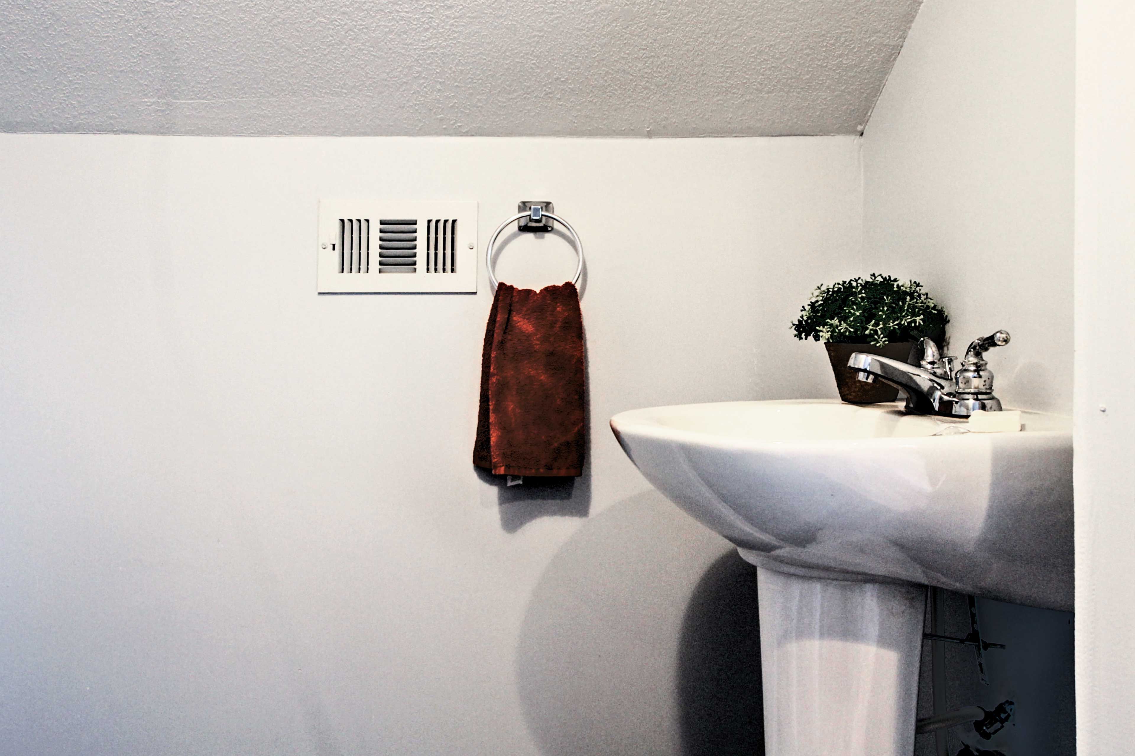 Guests sleeping in the loft will love having access to the half bath.