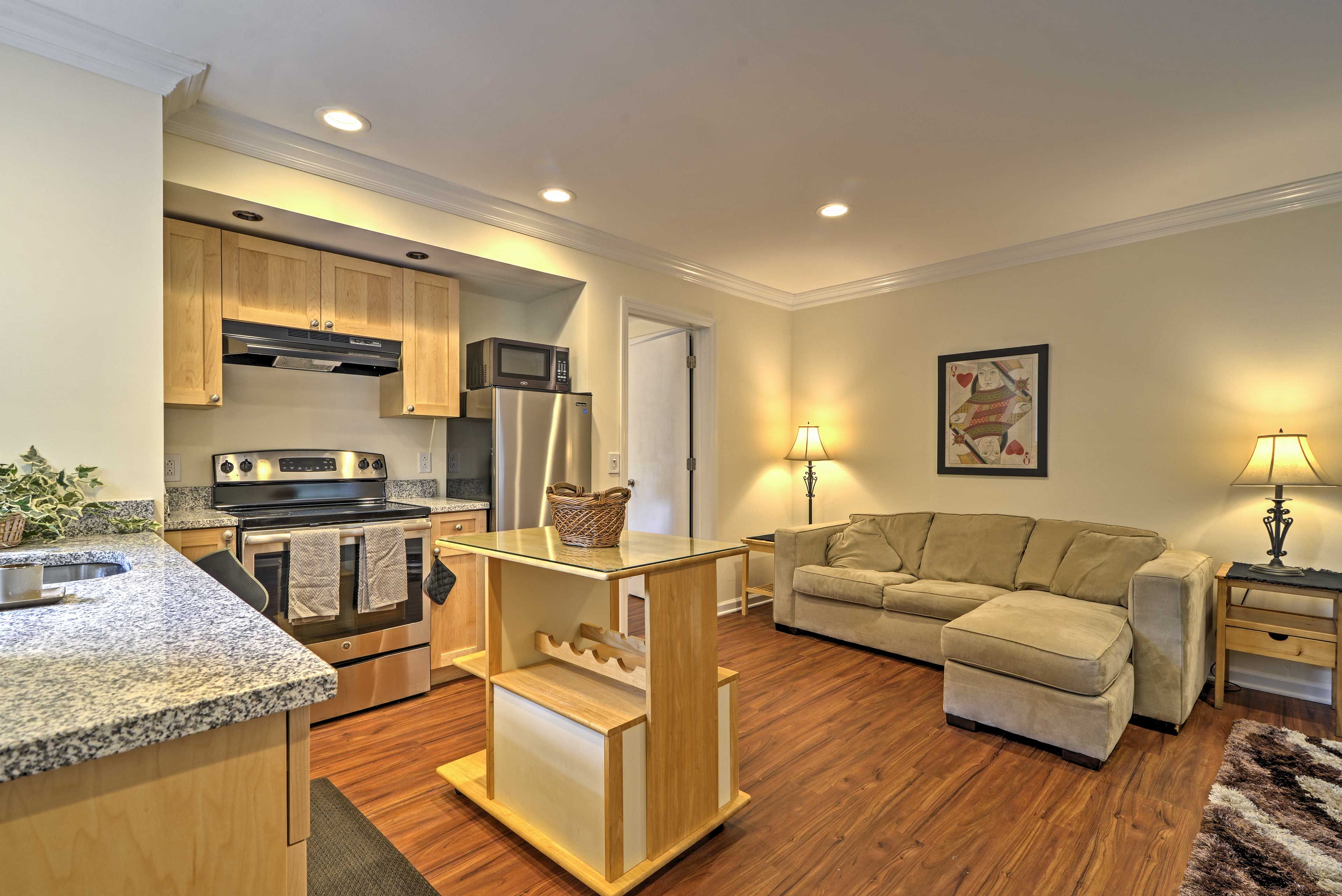 Recently renovated, you will enjoy brand new furnishings and appliances.