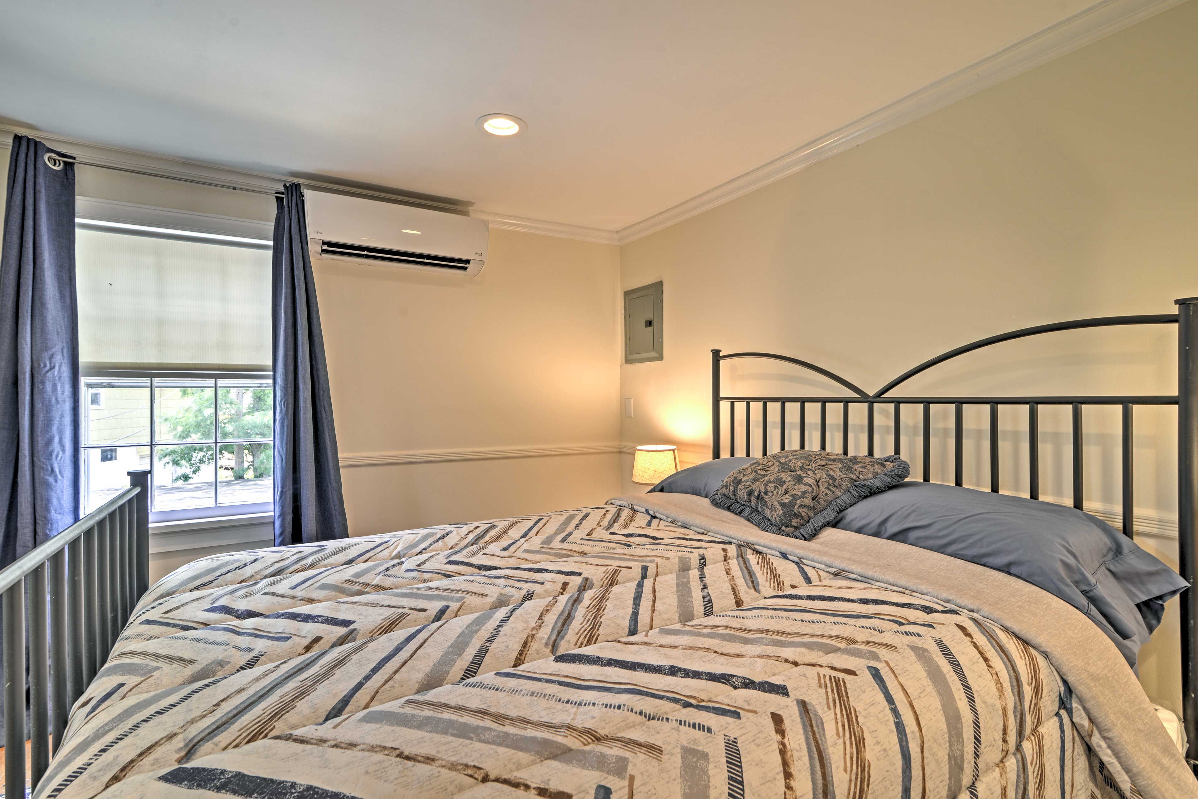 Pull back the curtains and let the morning sun light the room.