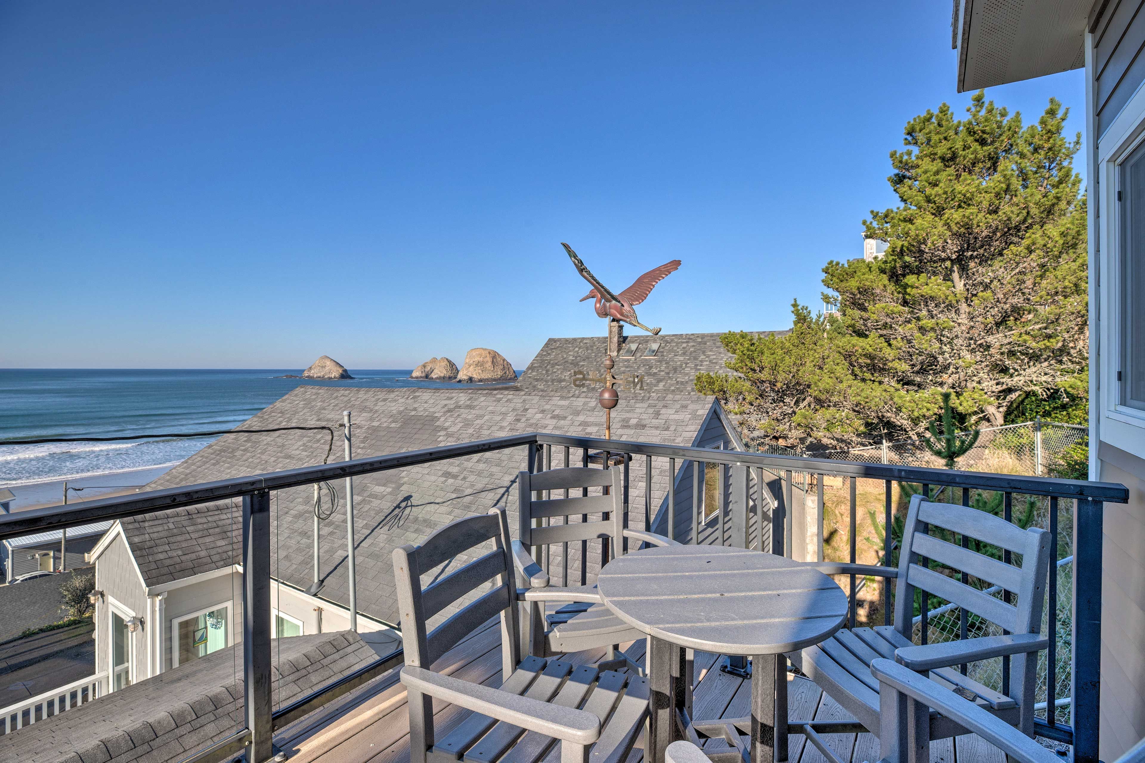Back Deck | Ocean Views | Outdoor Dining