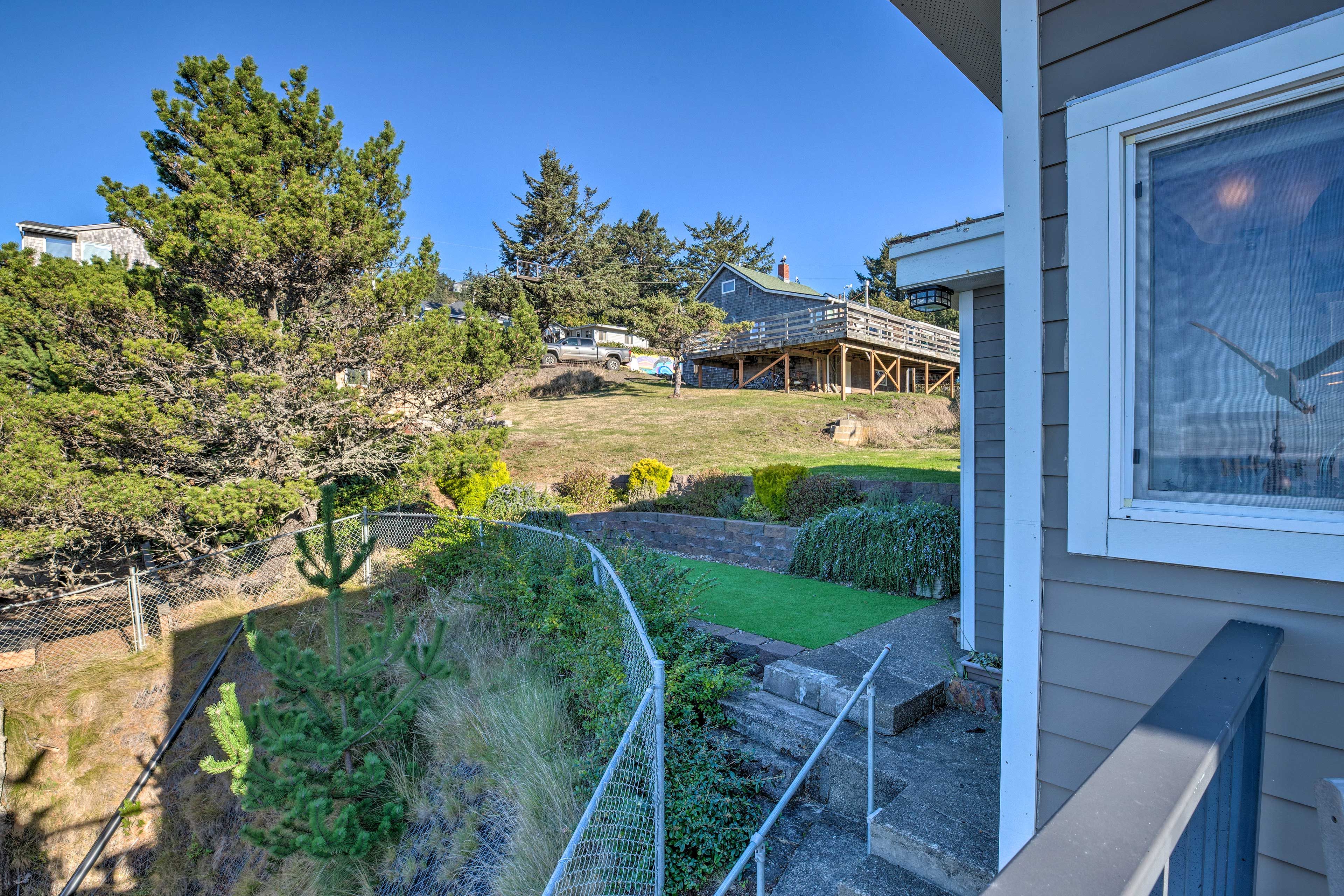 Side Yard | Pet Friendly w/ Fee