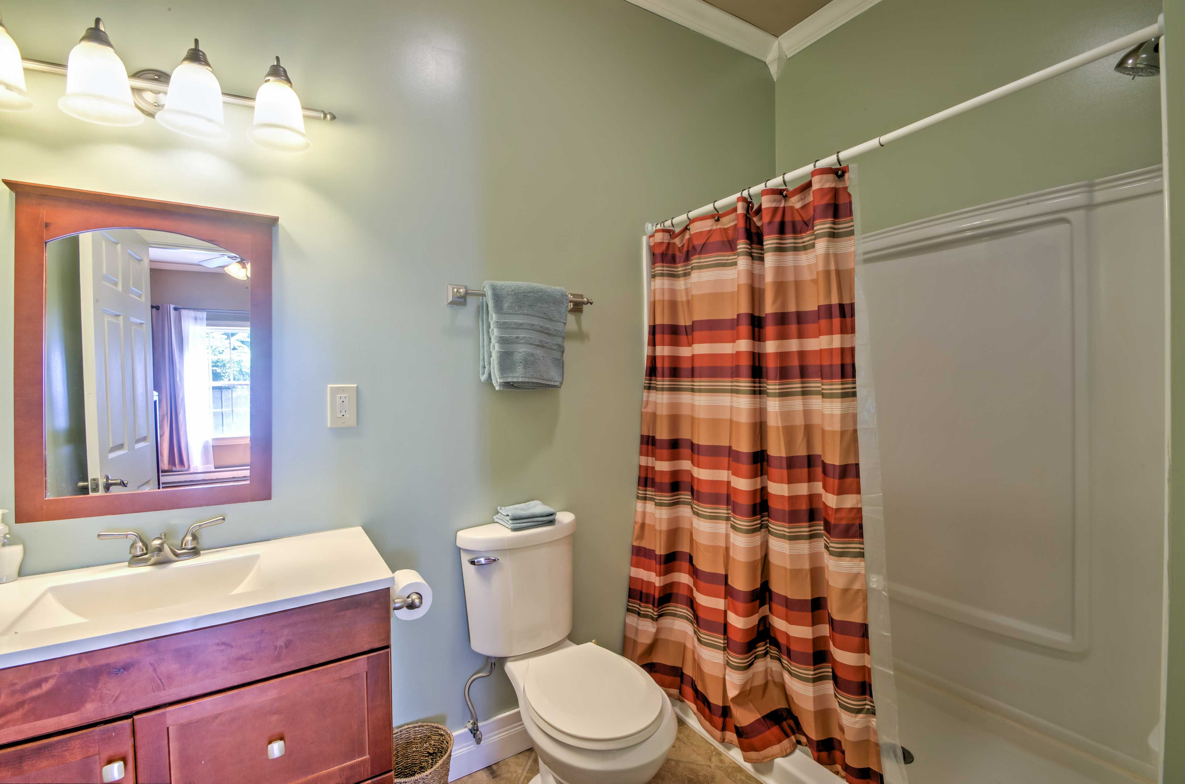 Rinse off in the shower after an active day outdoors.