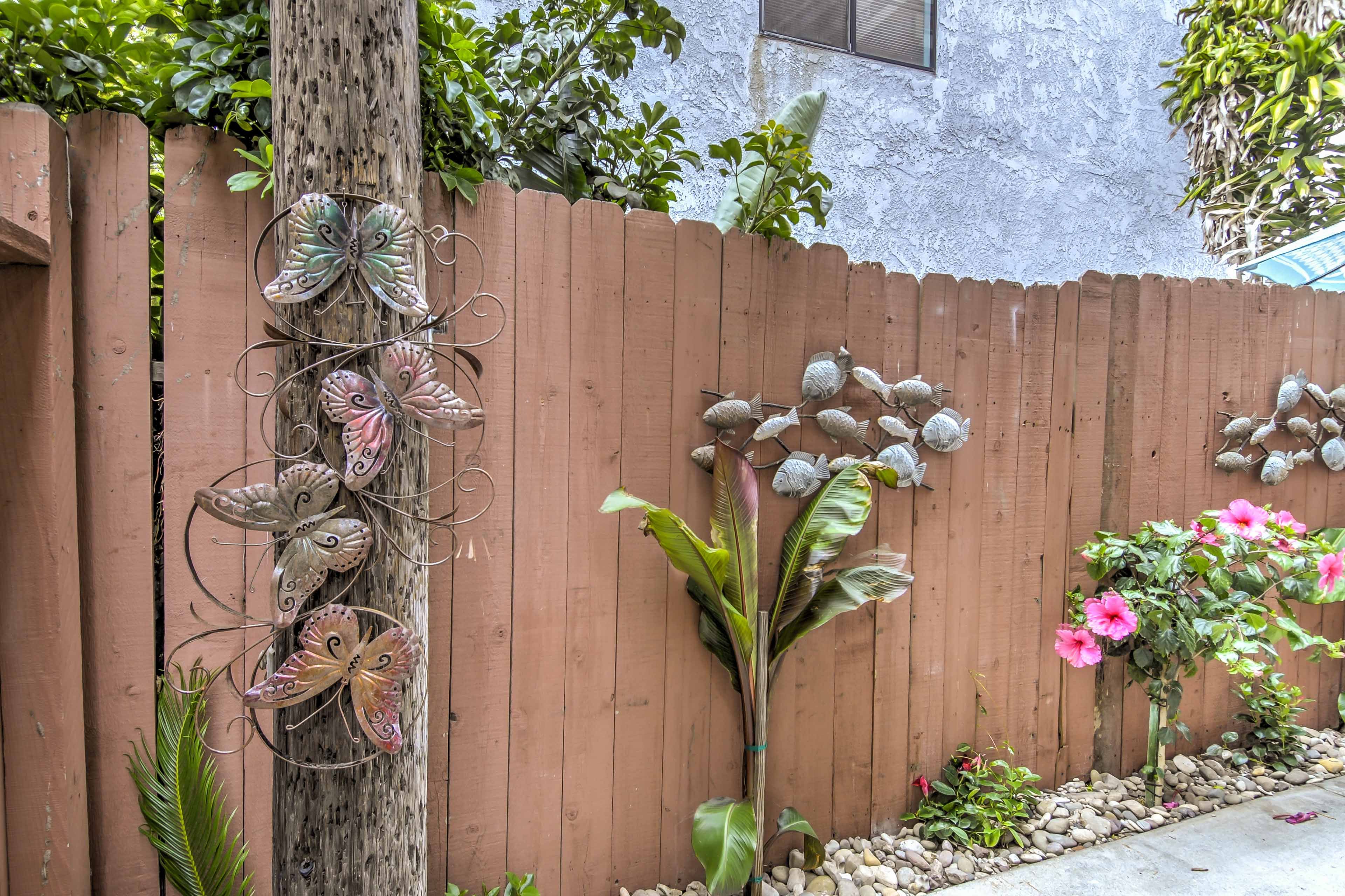 Enjoy quiet afternoons in the private patio.