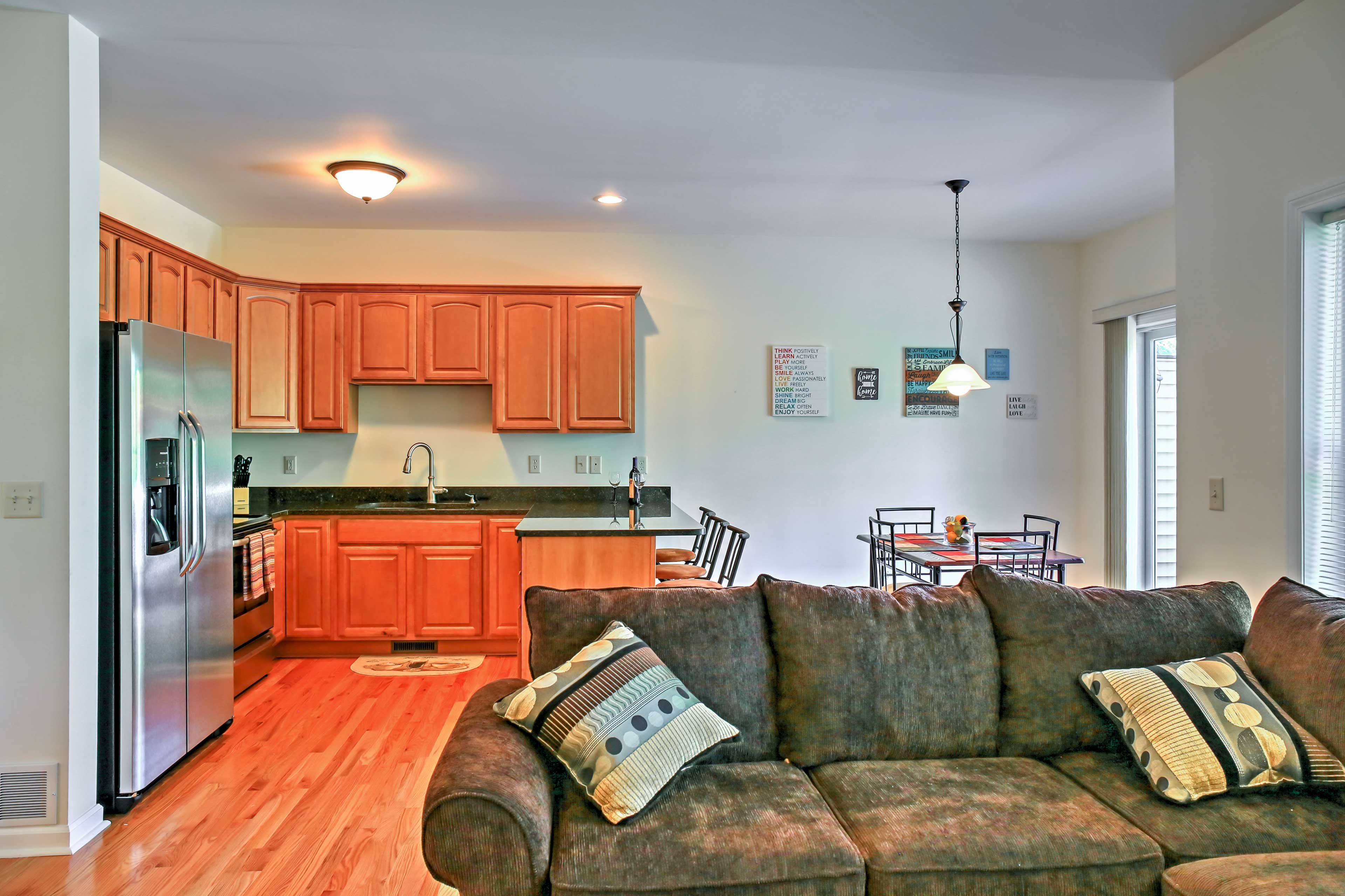 Whip up all your go-to recipes in the fully equipped kitchen.