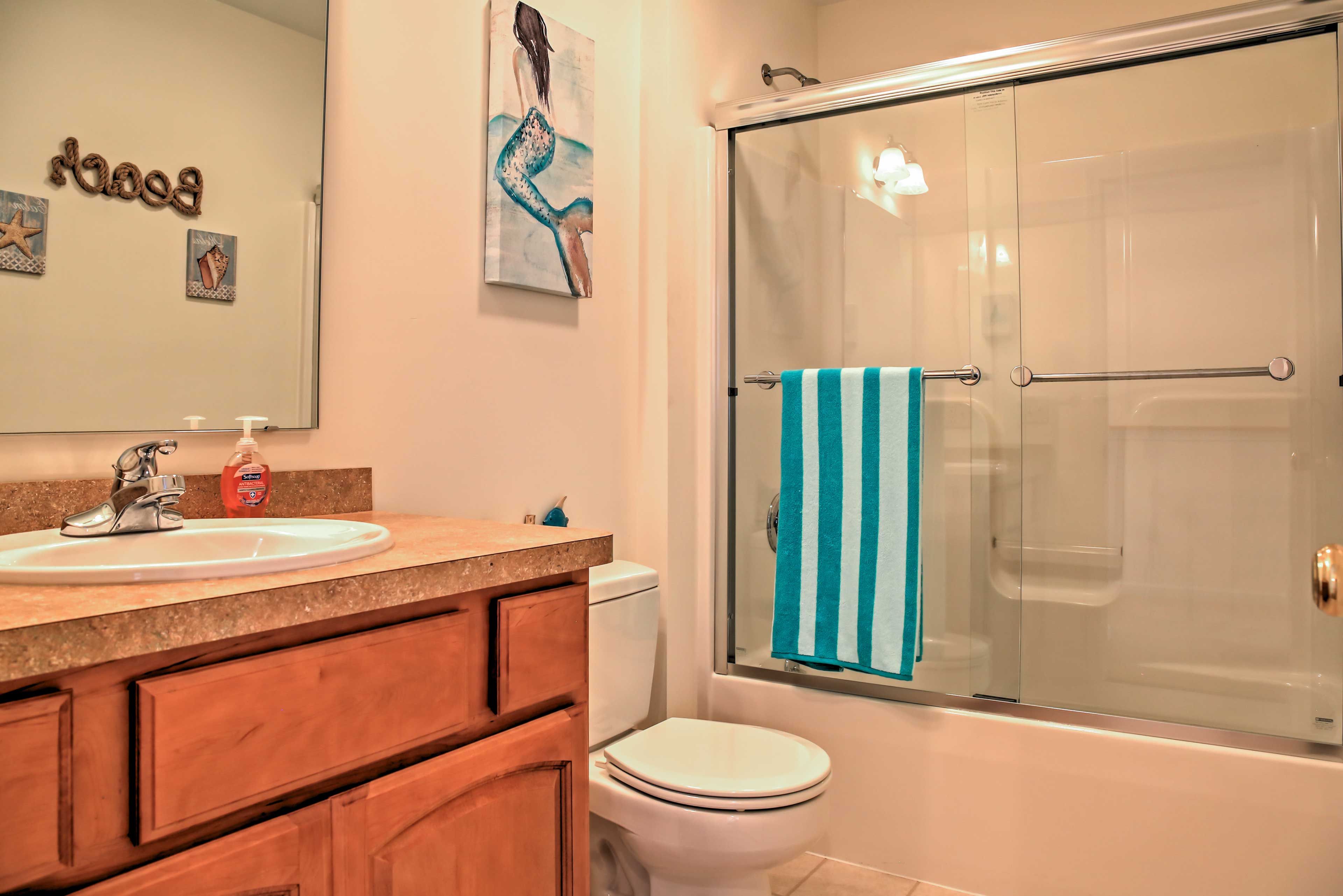 Wake up and wash off to prepare for each day.