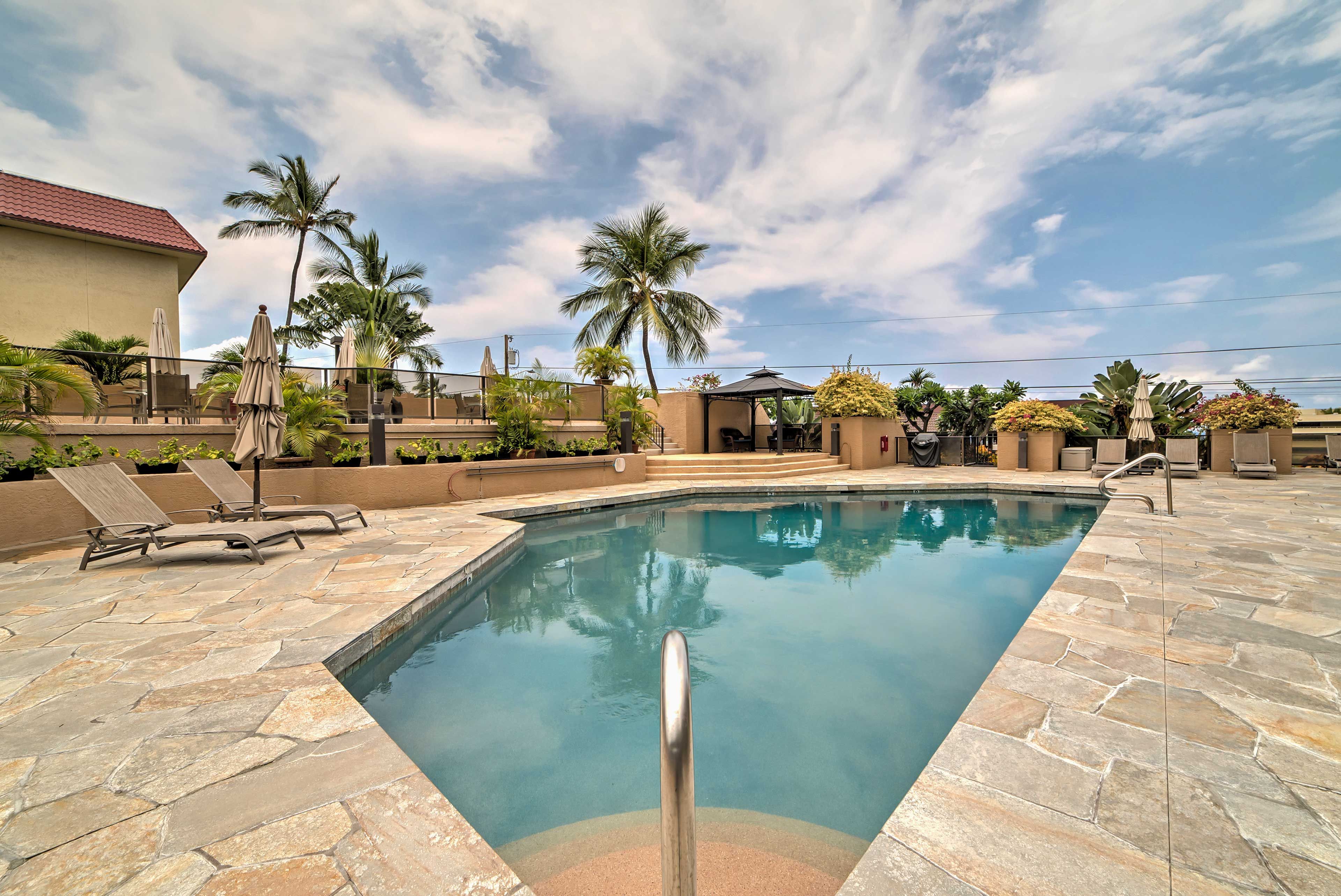 Kona Pacific Condominium Amenities | Pool Closed for Month of October