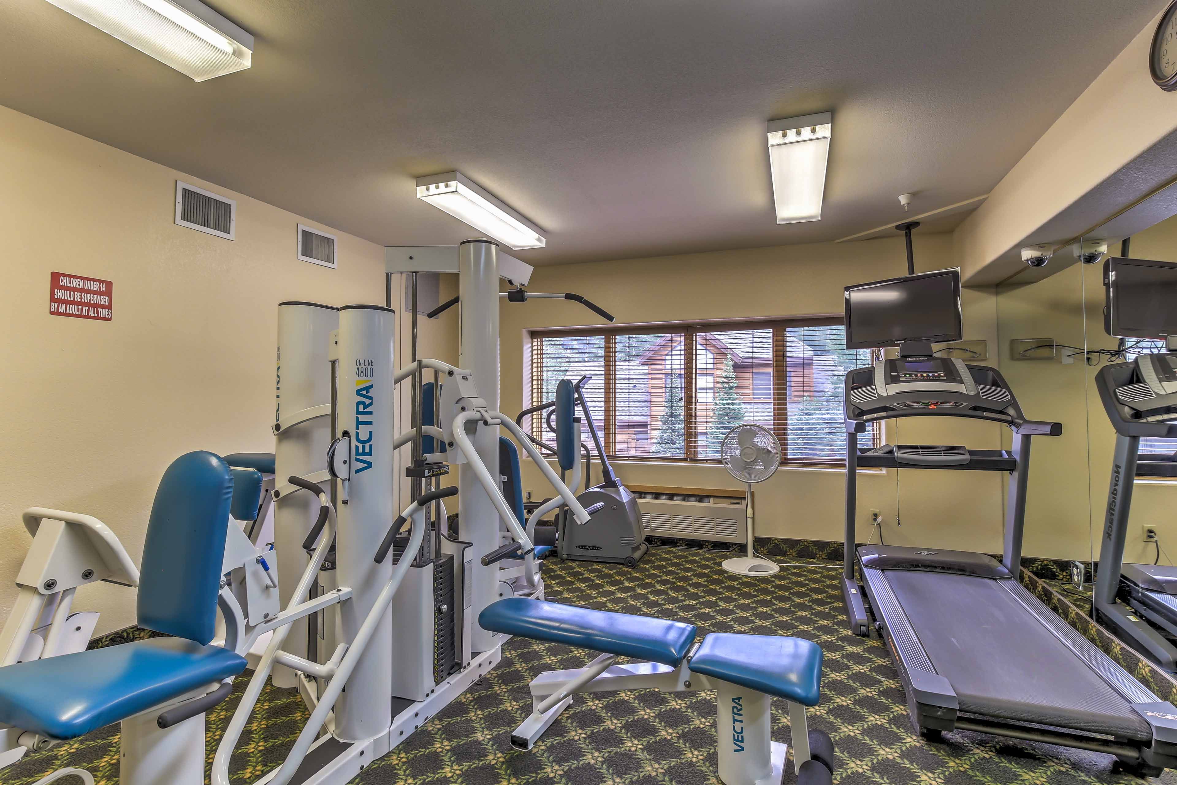 For added exercise, head to the workout facility!