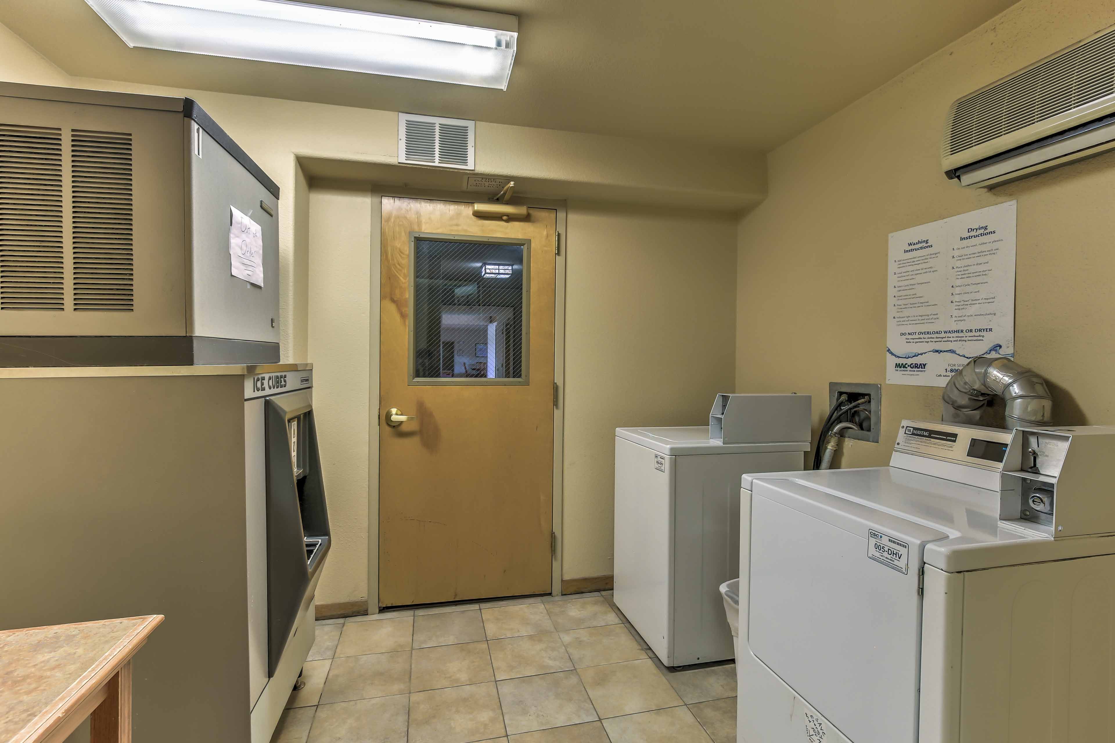 On-site laundry facilities are available.