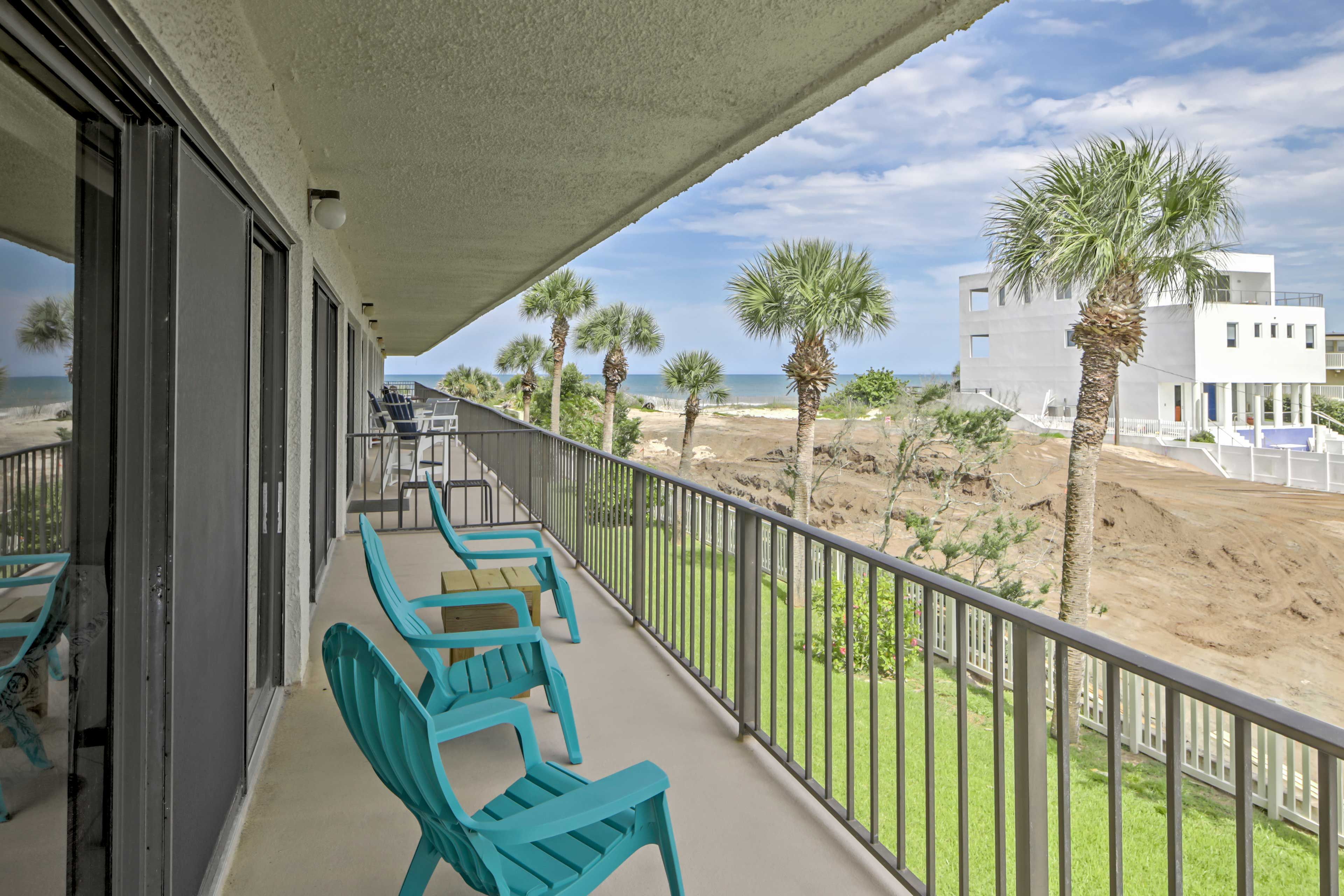 Relish the fresh sea breeze from this balcony.