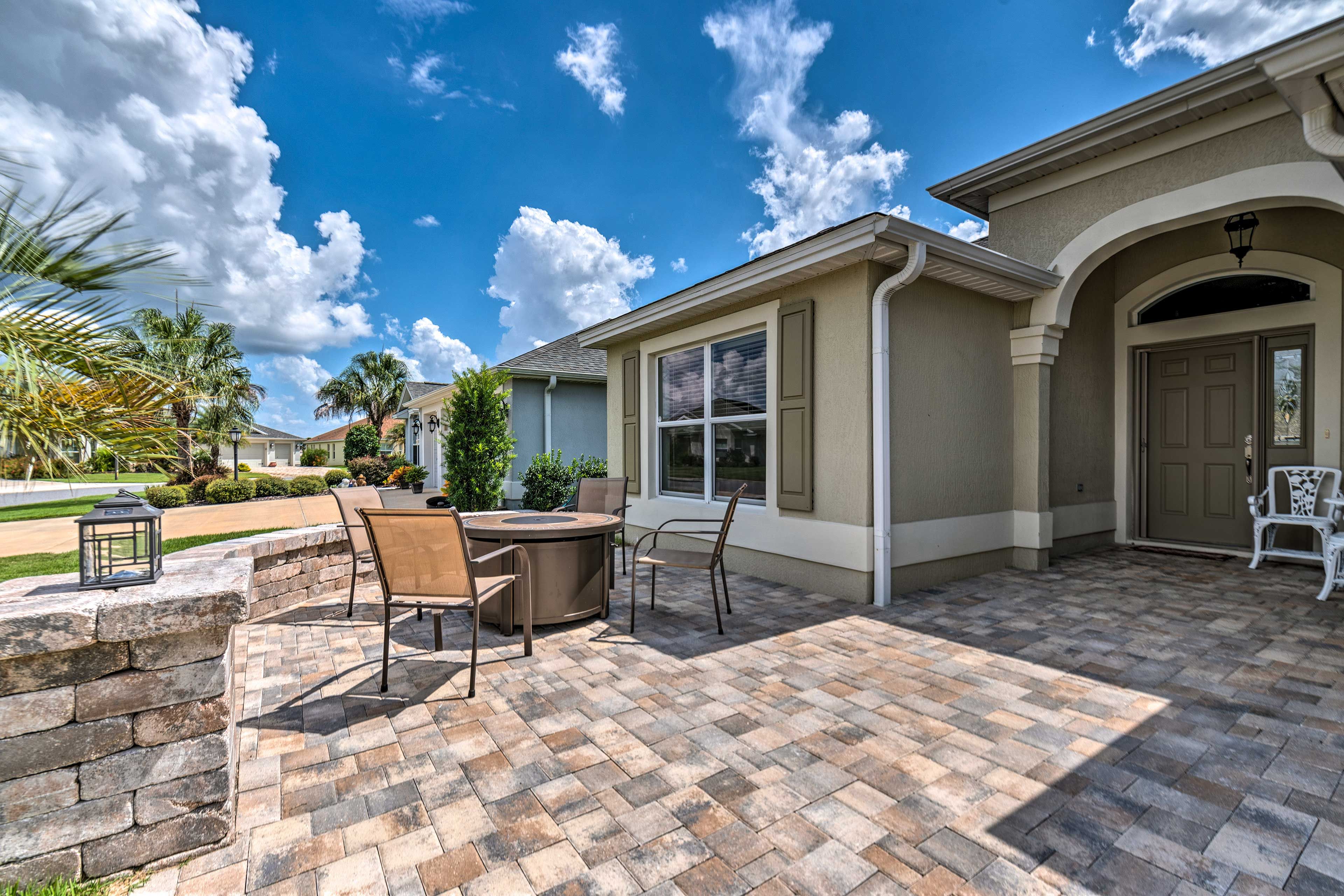 Spend evenings by the fire pit with your group!