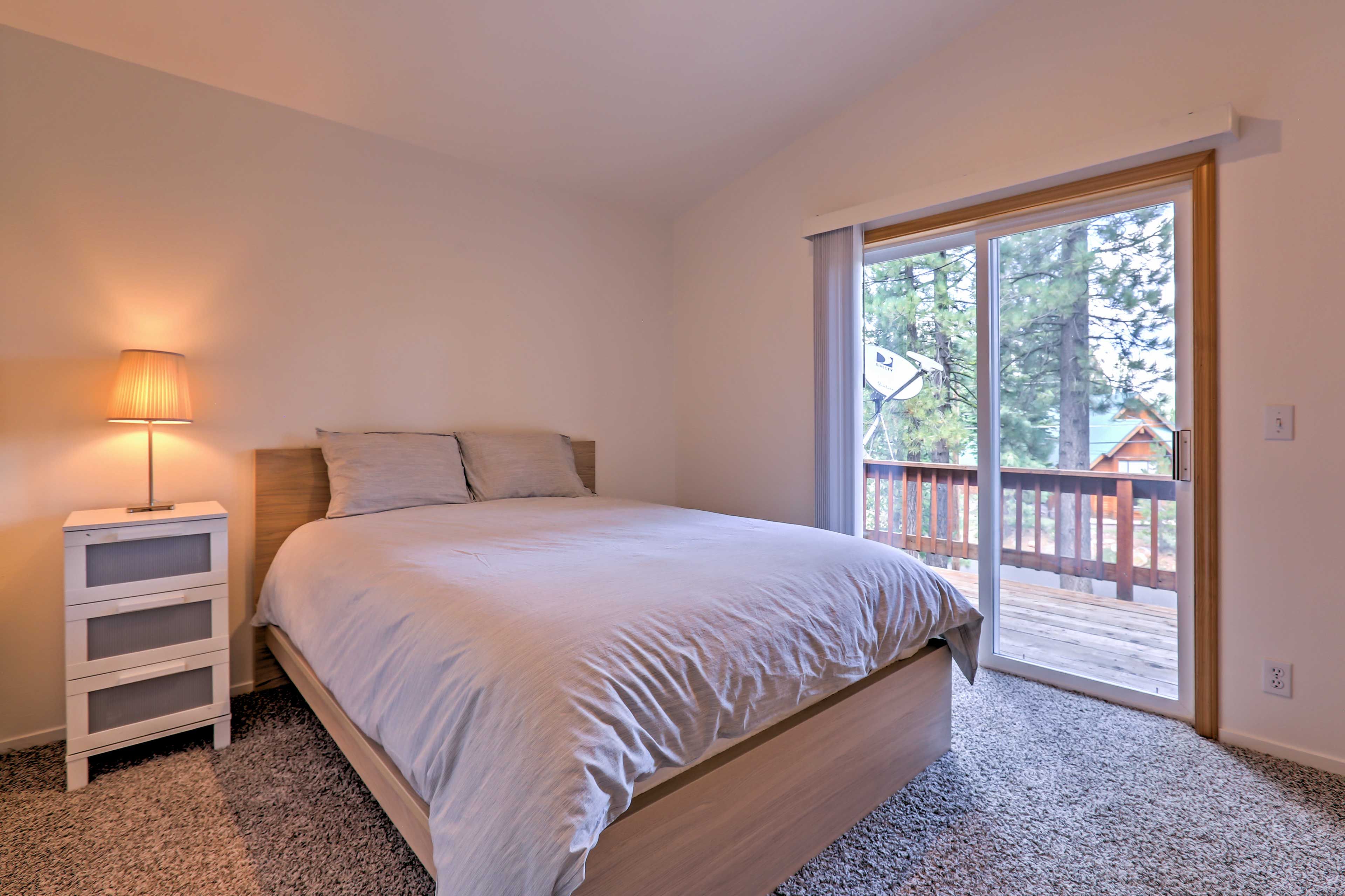 Two full beds are available in the third bedroom.