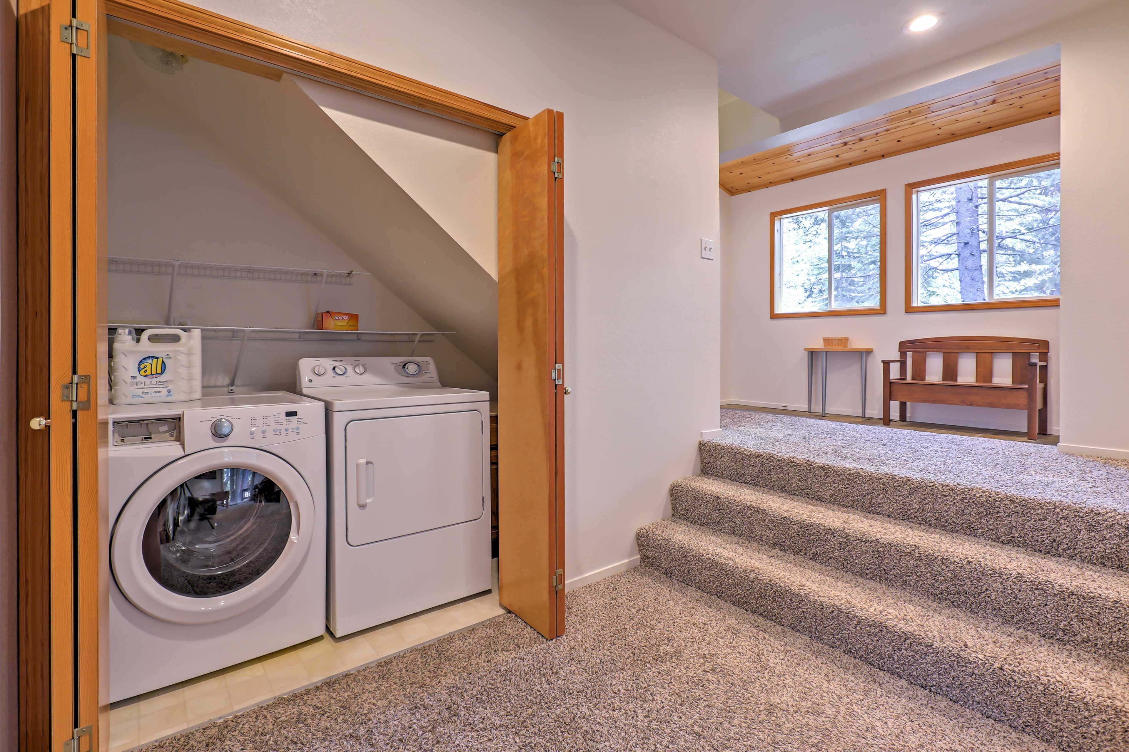 Keep your belongings fresh and clean by utilizing the in-unit laundry machines.