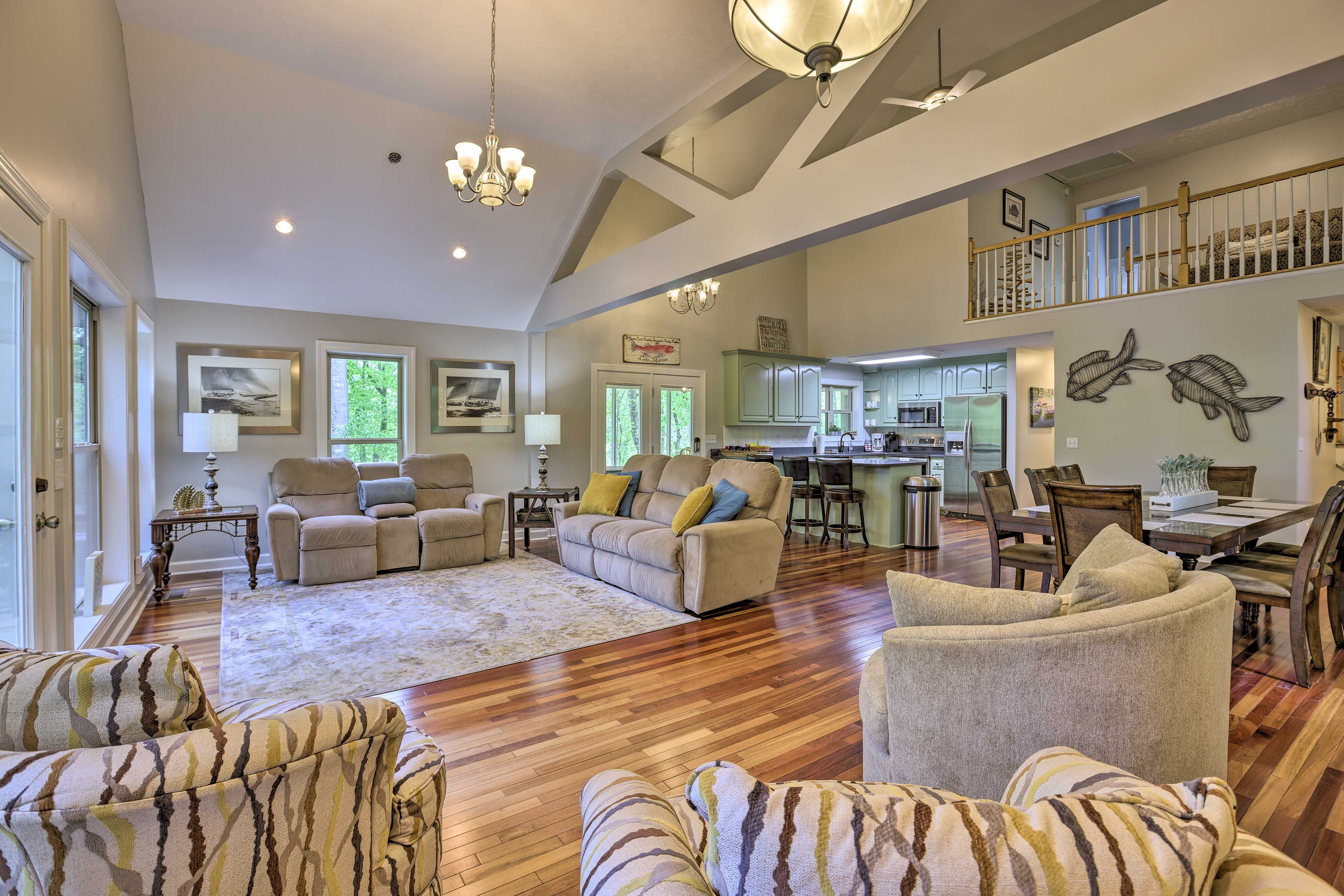 Living Room | Wood-Burning Fireplace