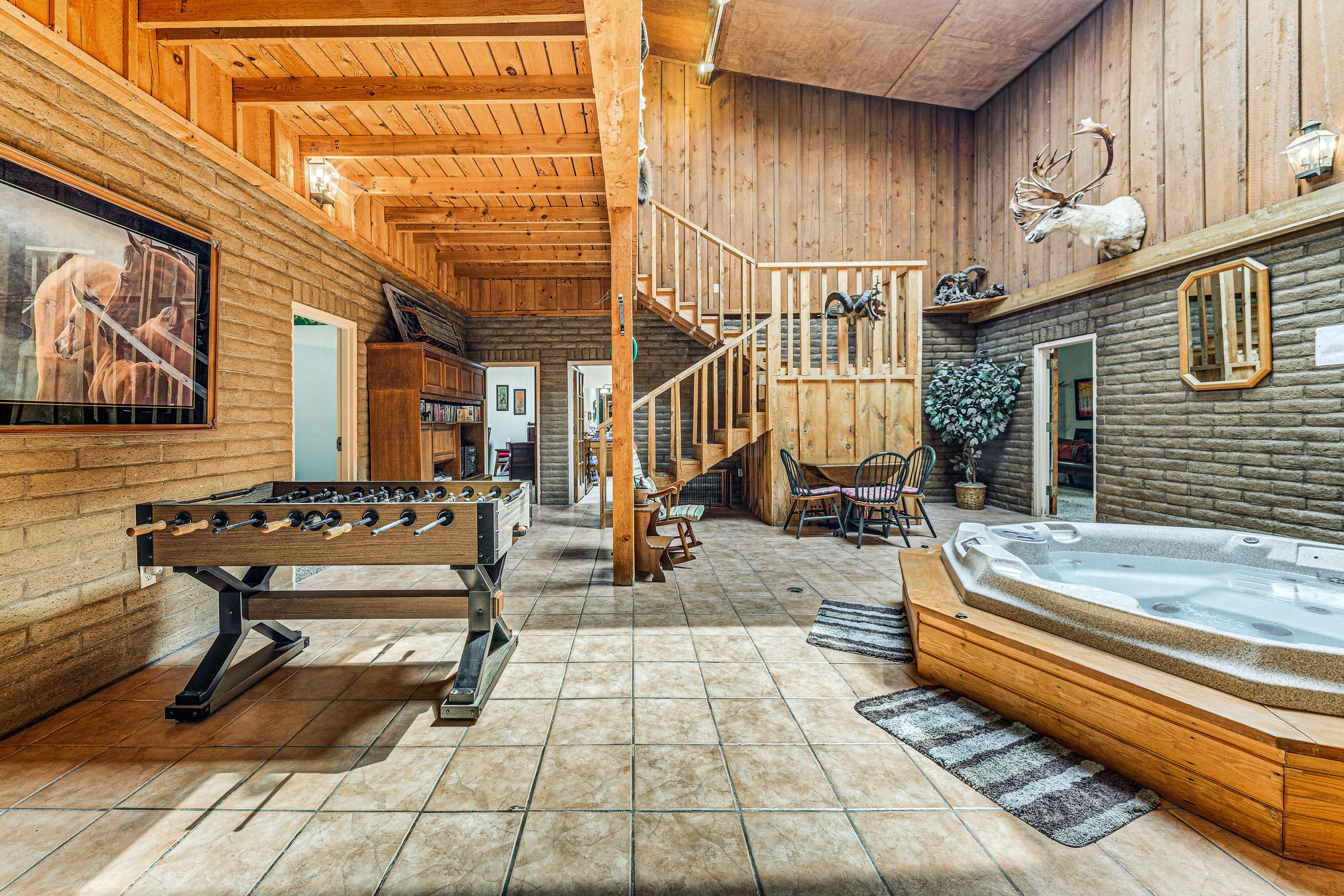Rec Room | Indoor Hot Tub | Foosball Table