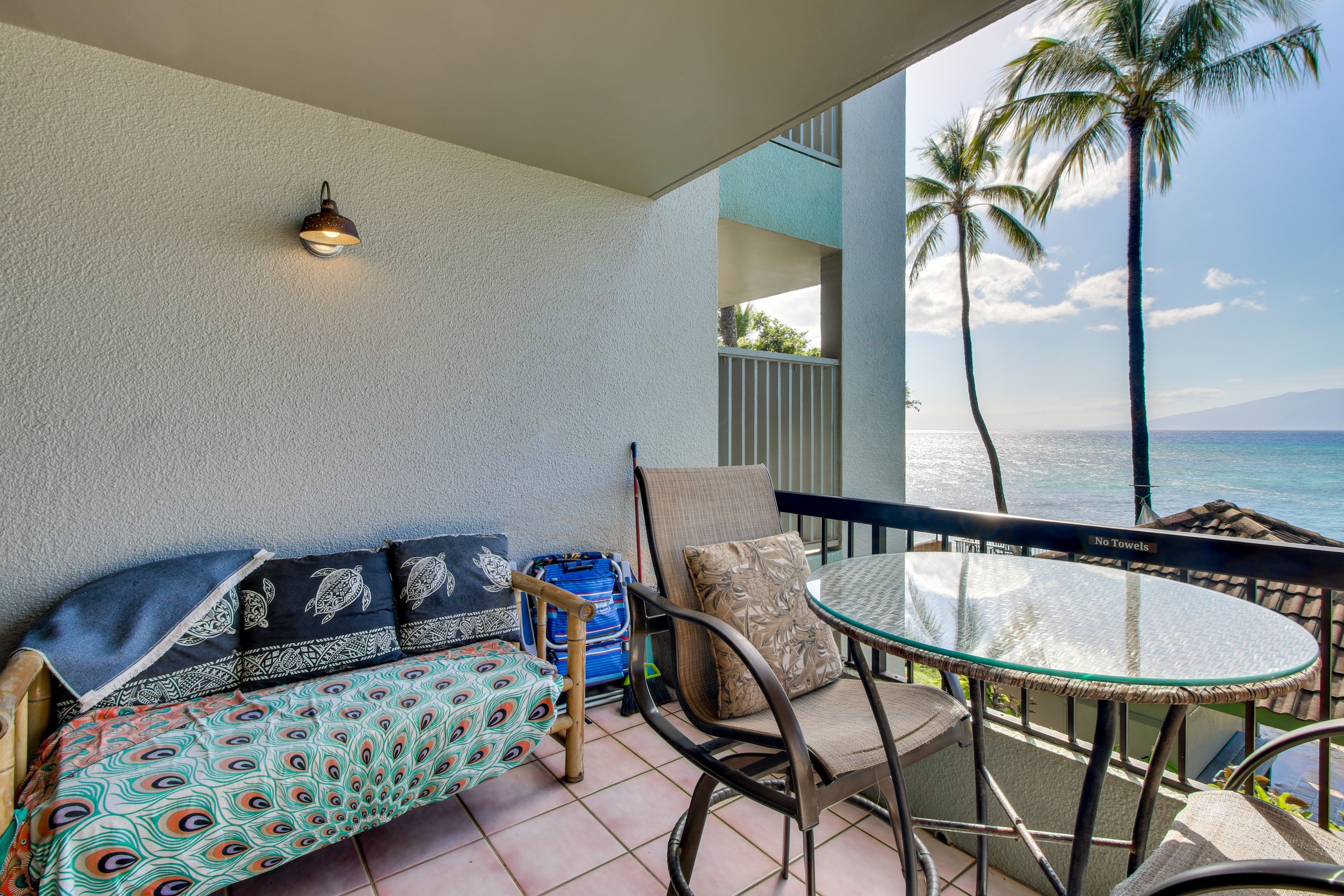 Beachfront Lanai | Pool View | Access From Living Room