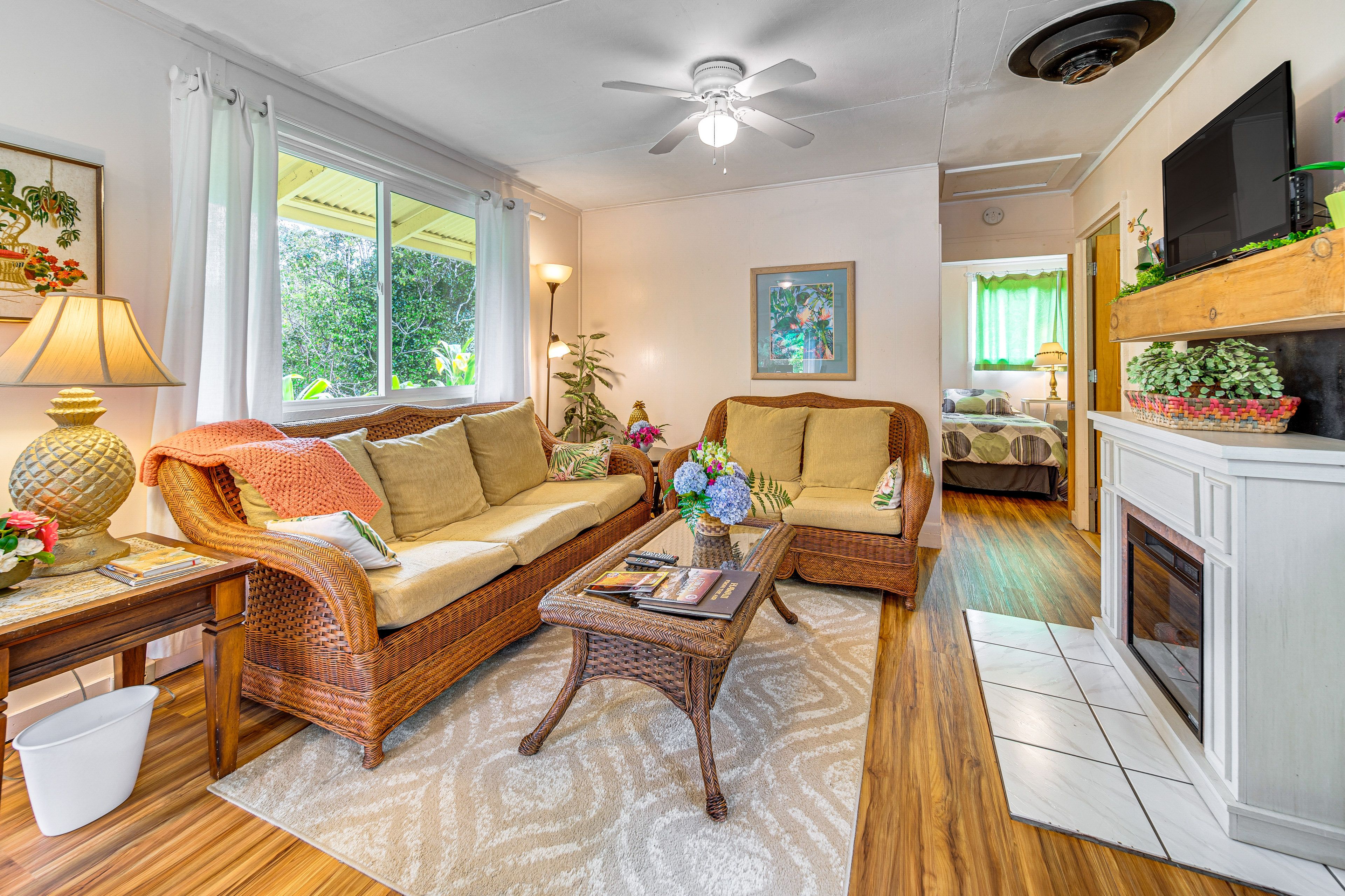 Living Area | Electric Fireplace