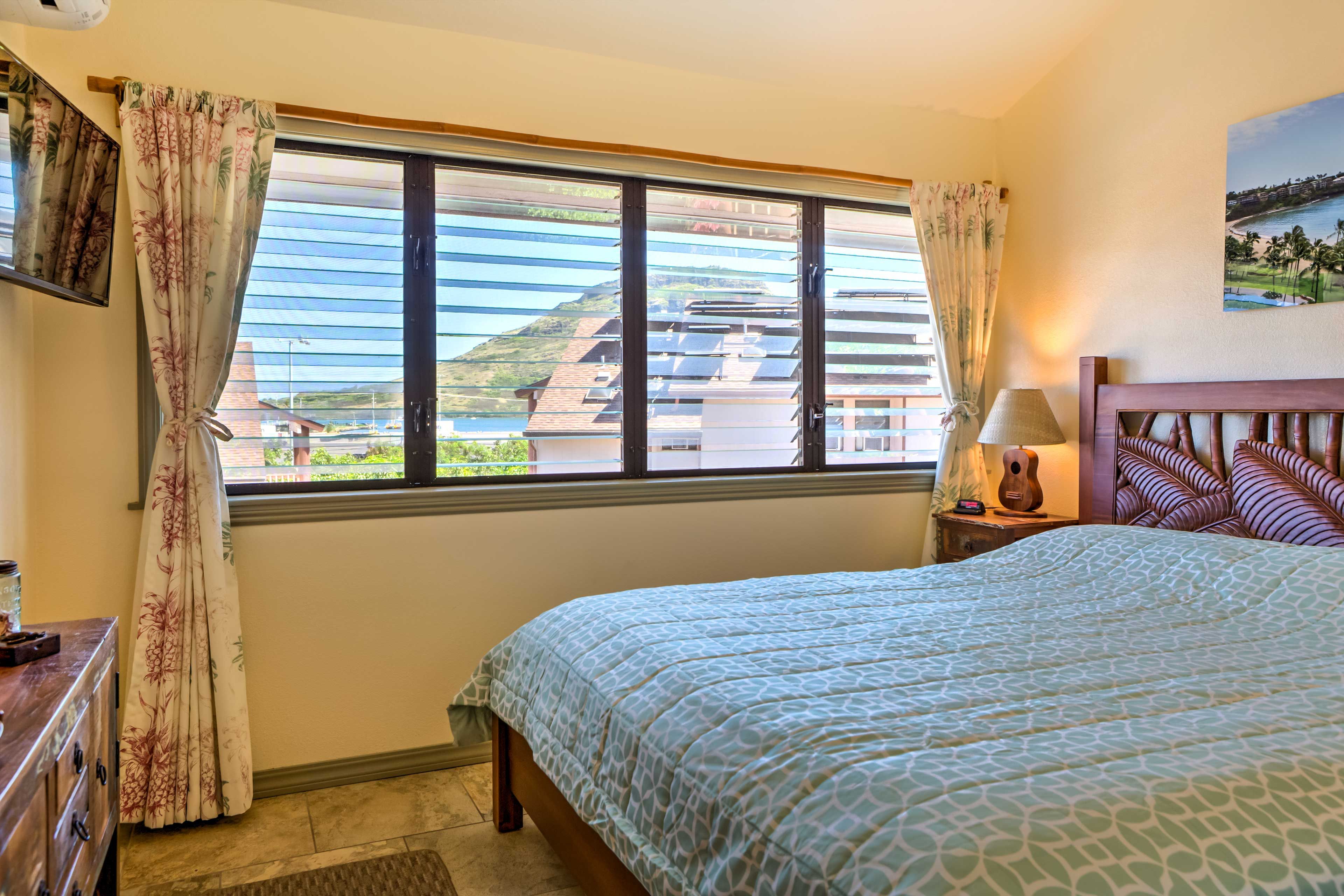 Bedroom 1 | King Bed | Mitsubishi Mini-Split A/C Unit | 2nd Floor