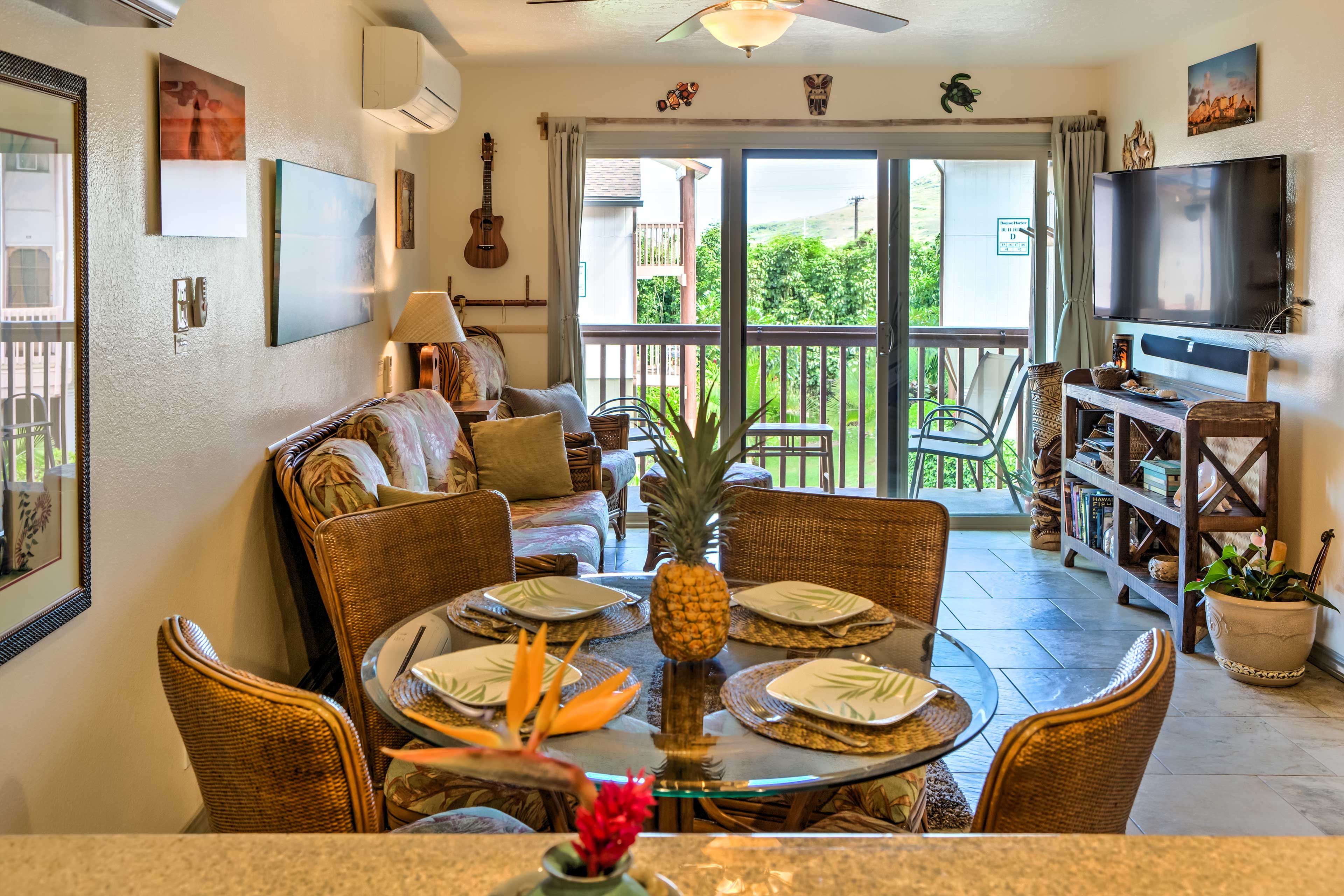 Lihue Vacation Rental | 2BR | 1.5BA | 1,000 Sq Ft | Stairs Required