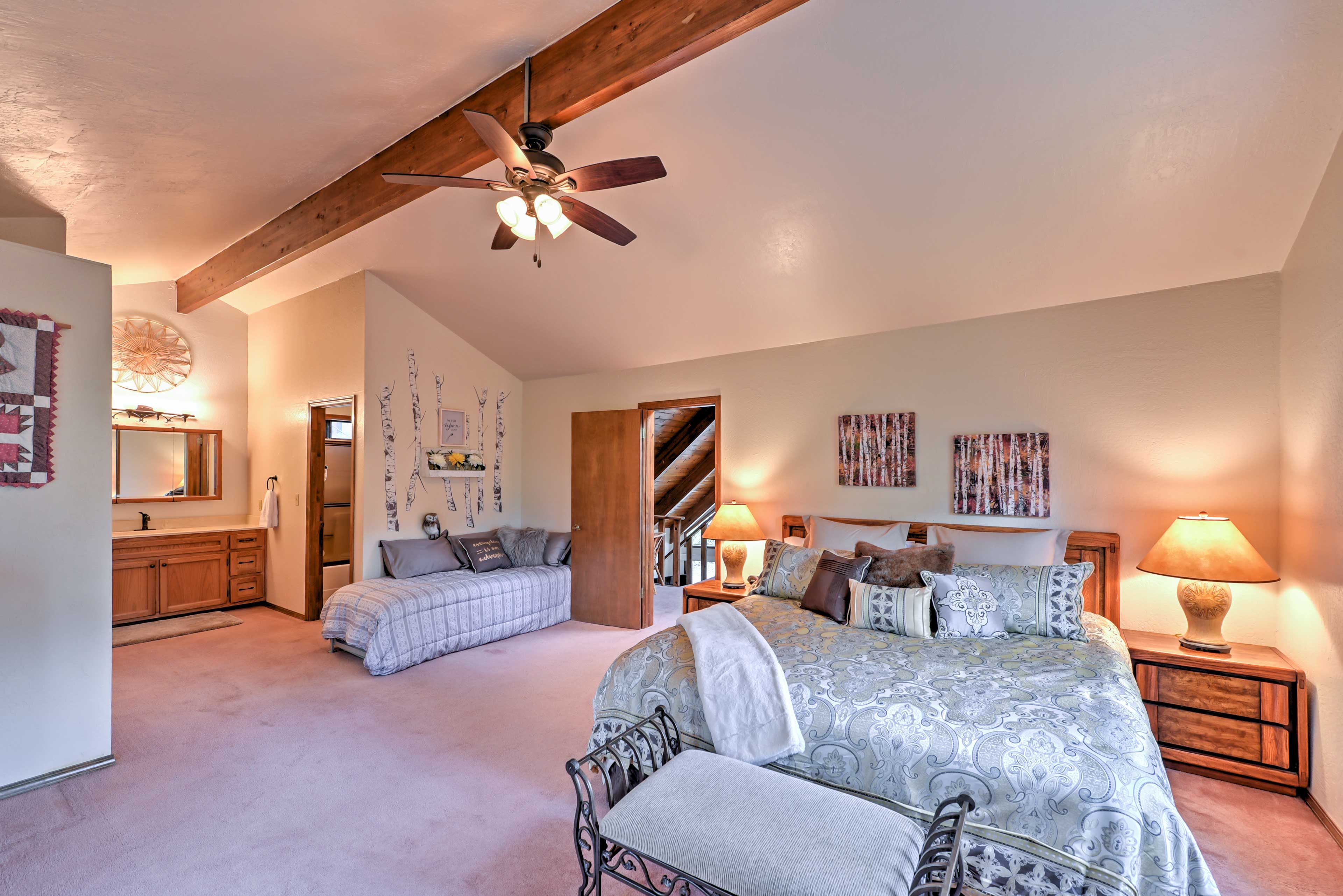 Ceiling fans keep you cool at night!