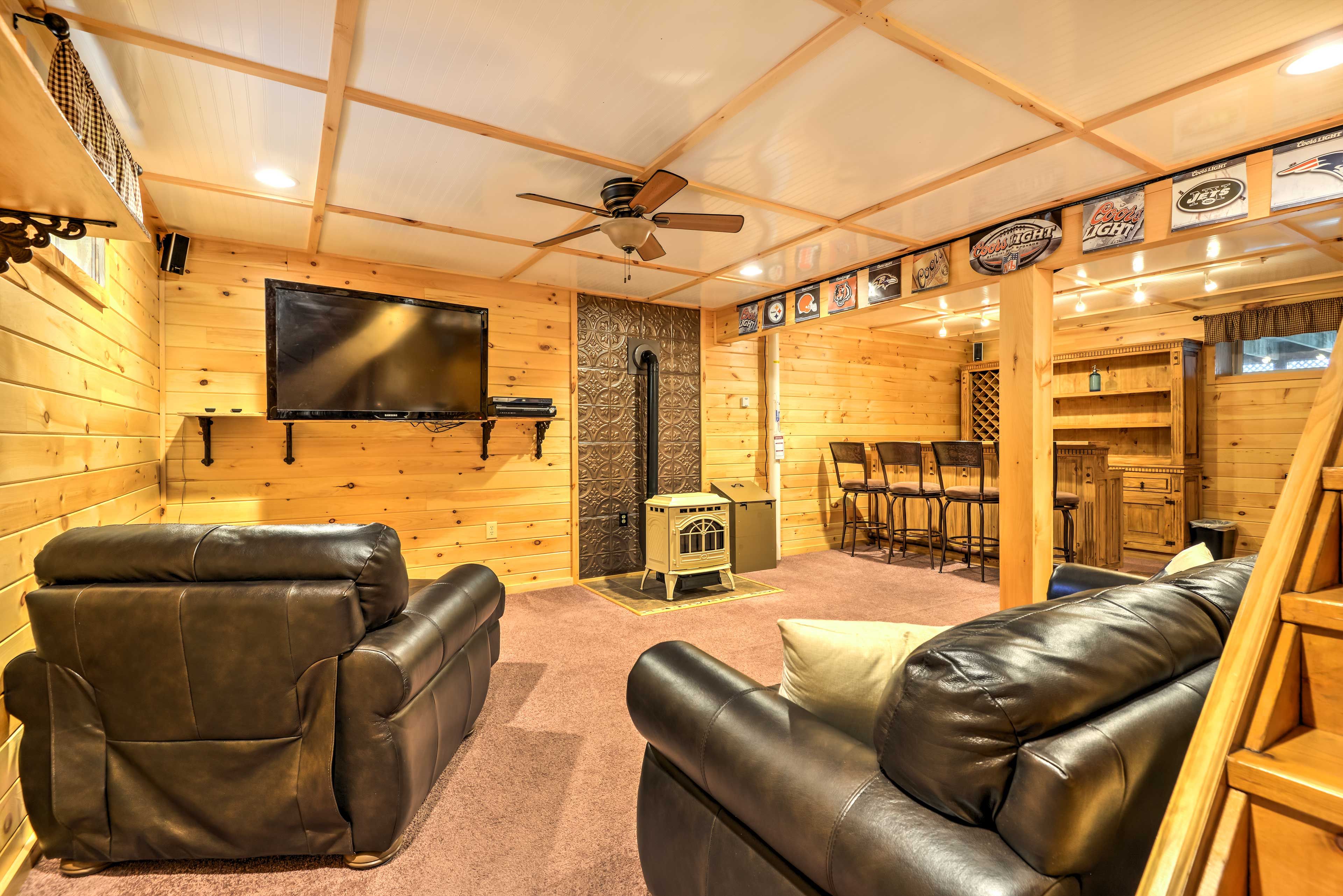 Basement | Wood-Burning Stoves | Board Games | Books | DVD Player