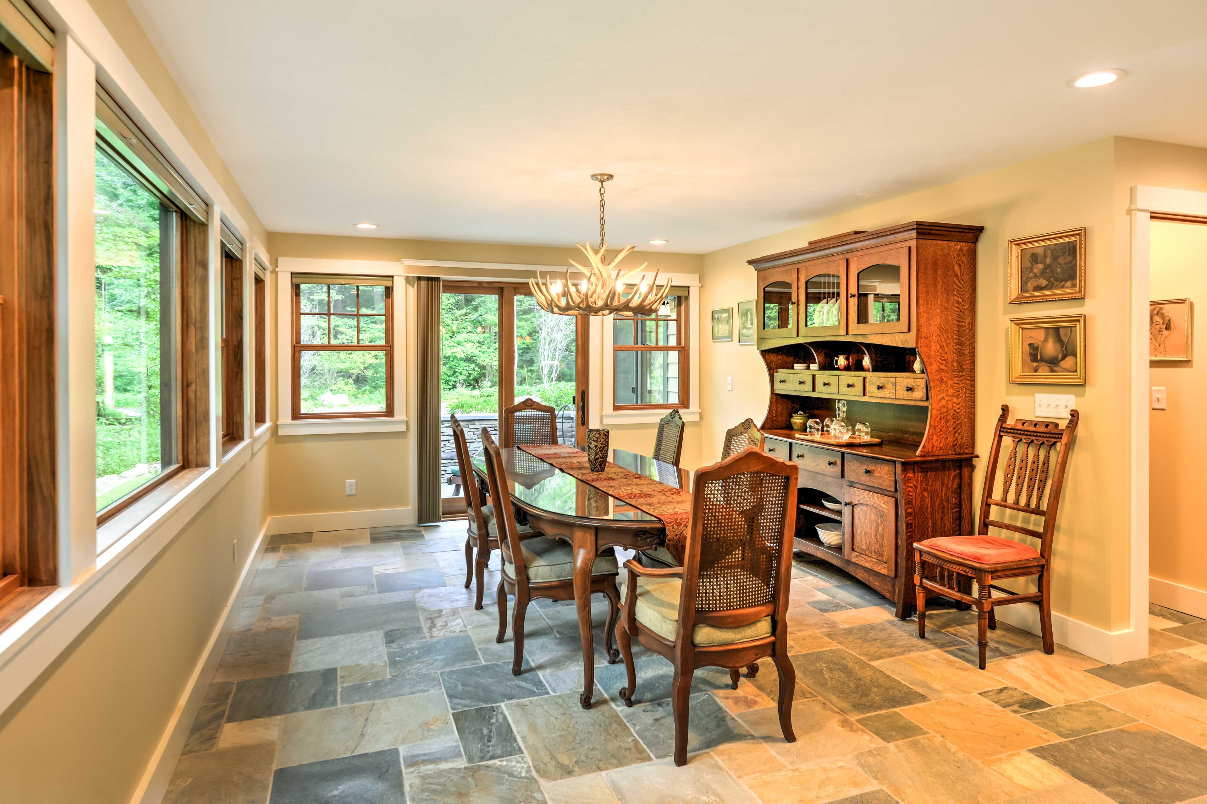 Dining Room | Dishware Provided | 1st Floor