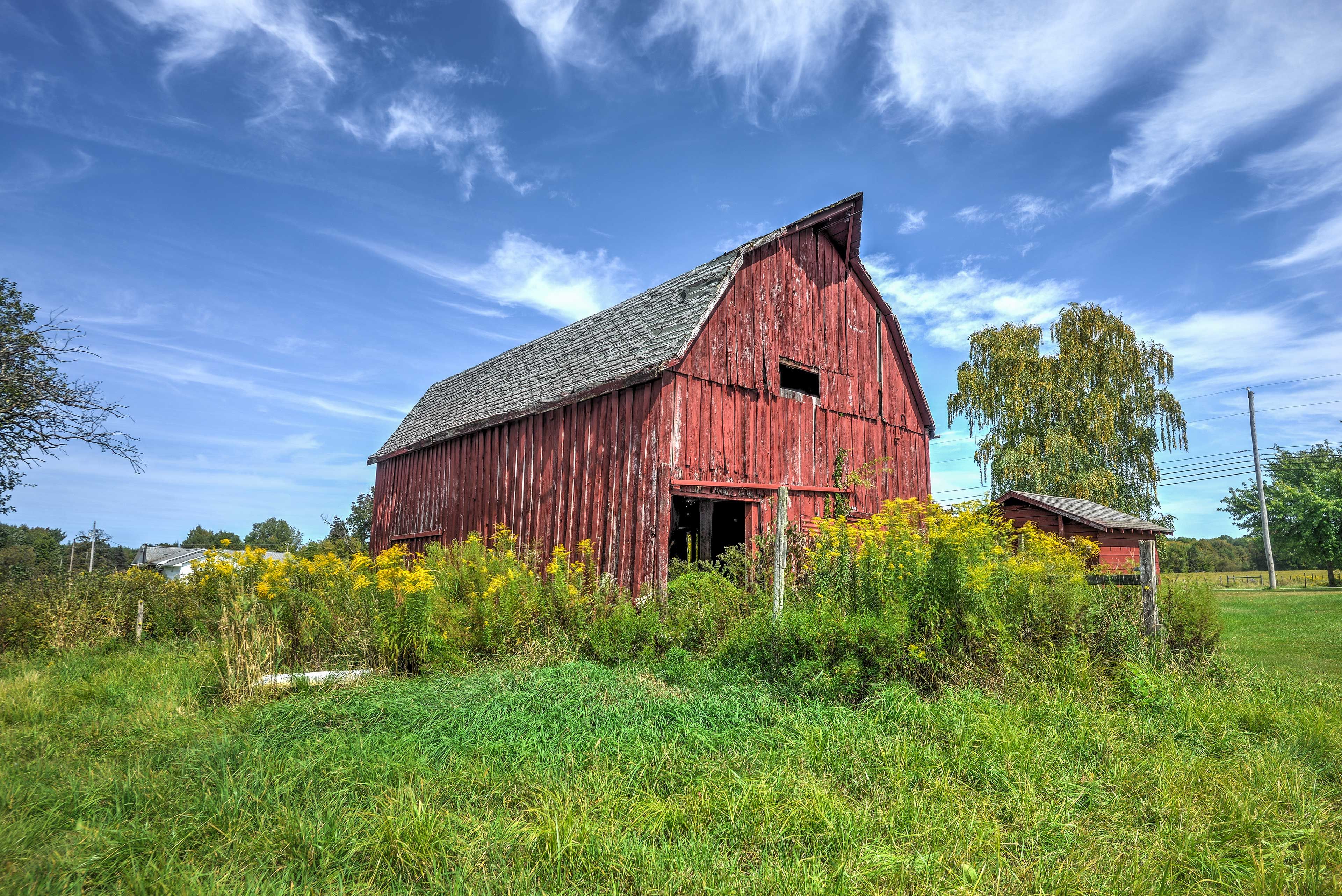 You'll truly have escaped to the country!