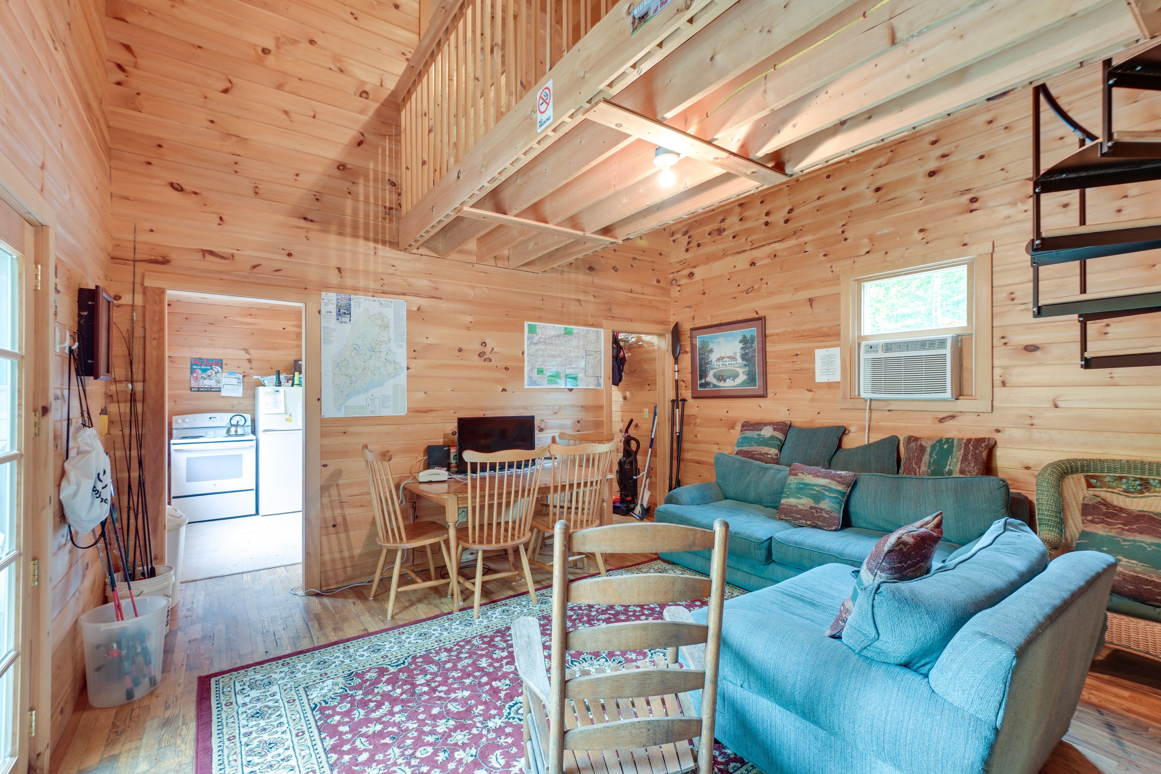 Living Area | Free WiFi | Roku TVs | Wood-Burning Stove